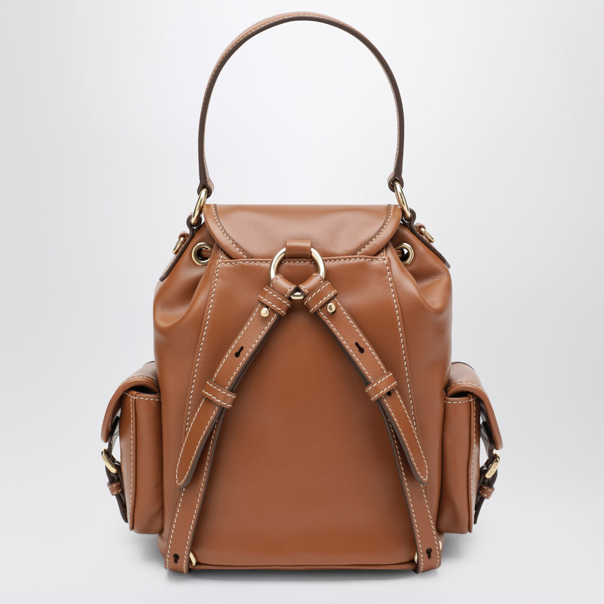Miu Miu Cognac Calfskin Backpack Women MIU MIU