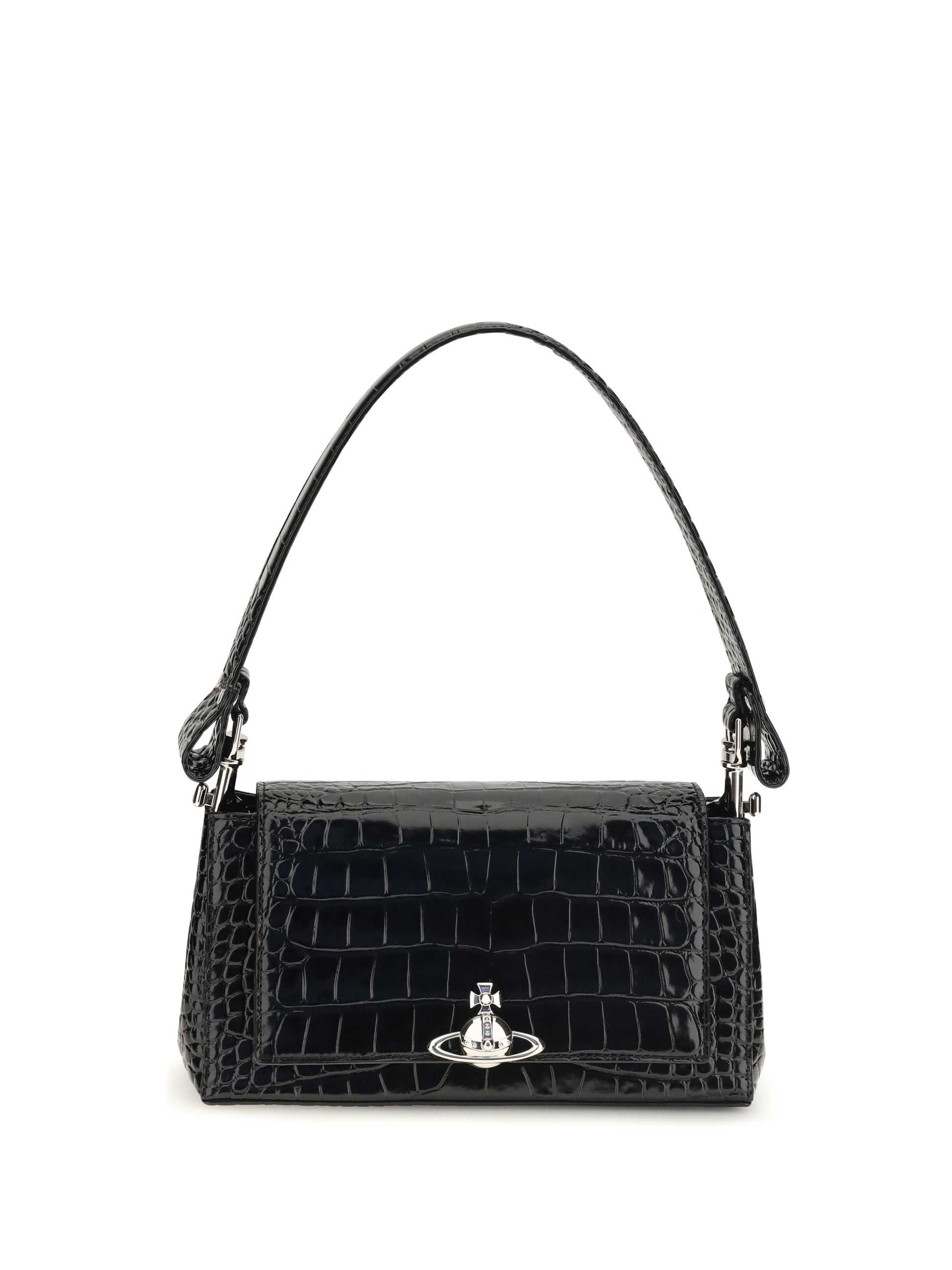 Vivienne Westwood Women Hazel Medium Croc-Effect Shoulder Bag VIVIENNE WESTWOOD