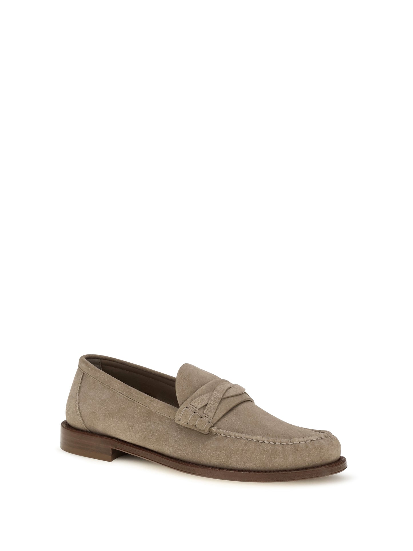 Brunello Cucinelli Men Suede Loafers BRUNELLO CUCINELLI