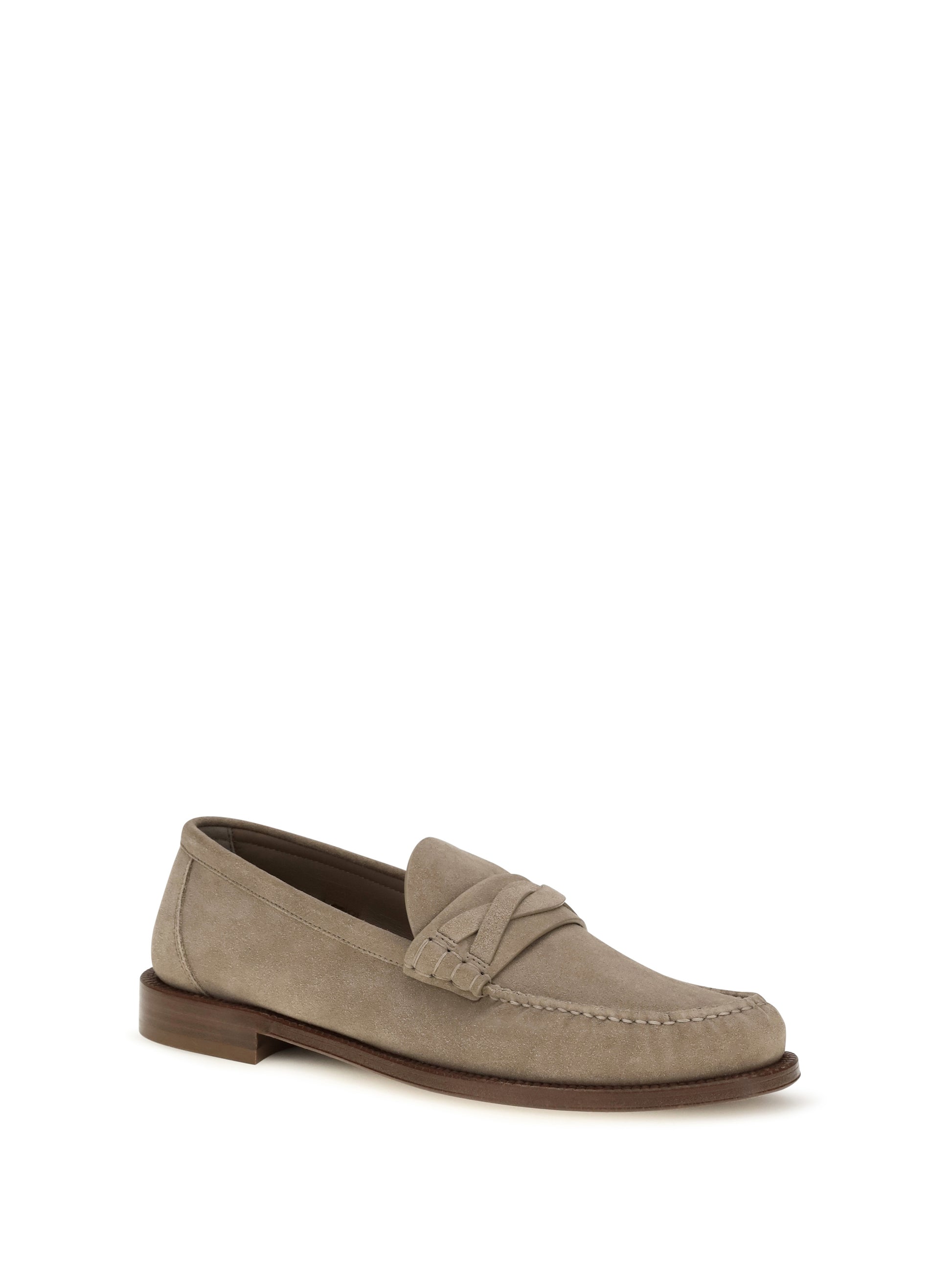 Brunello Cucinelli Men Suede Loafers BRUNELLO CUCINELLI
