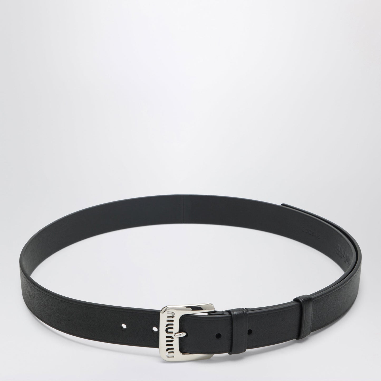 Miu Miu Black Leather Belt Women MIU MIU