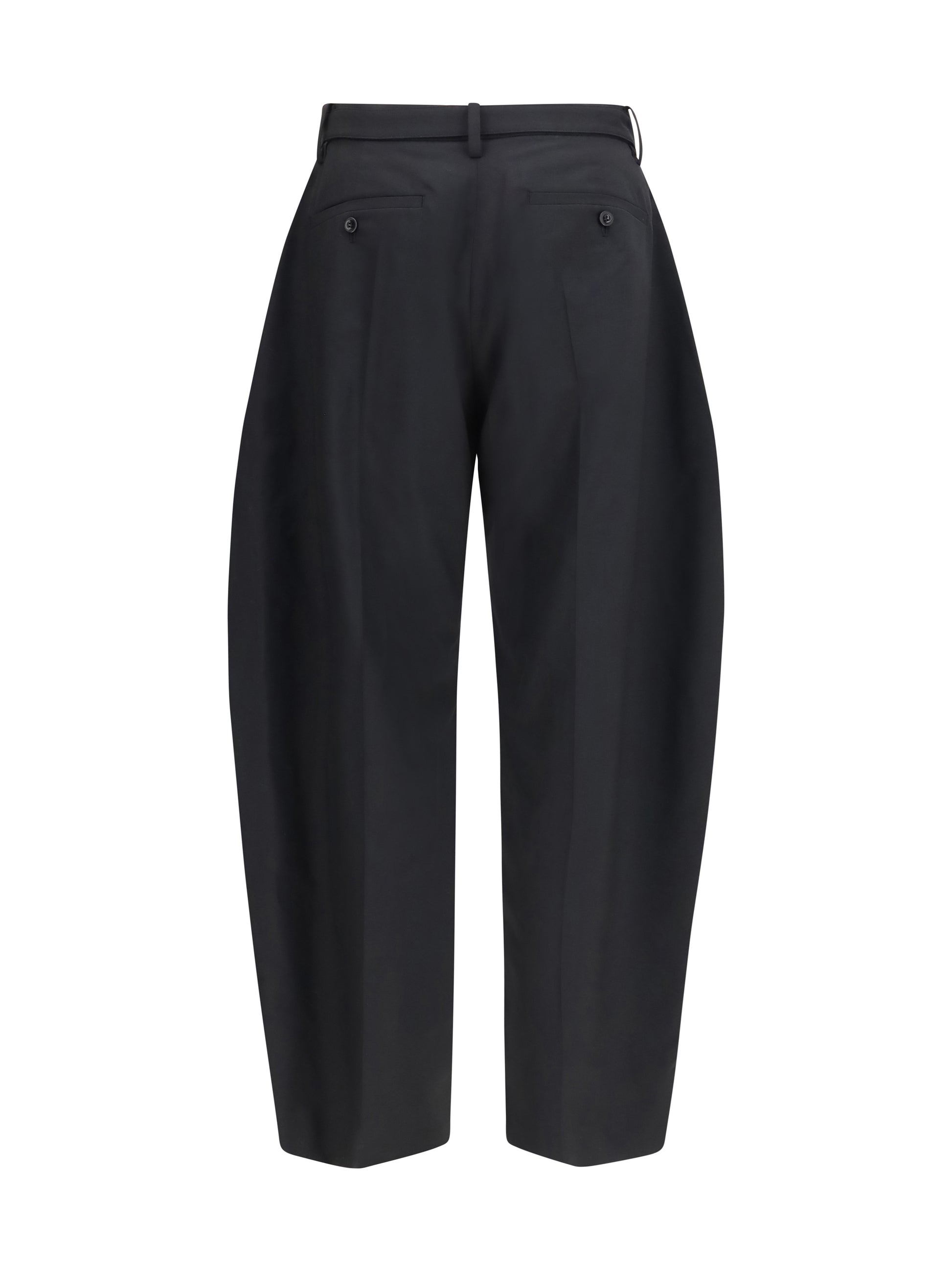 Sacai Men Wool Tailored Pants With Belt SACAI