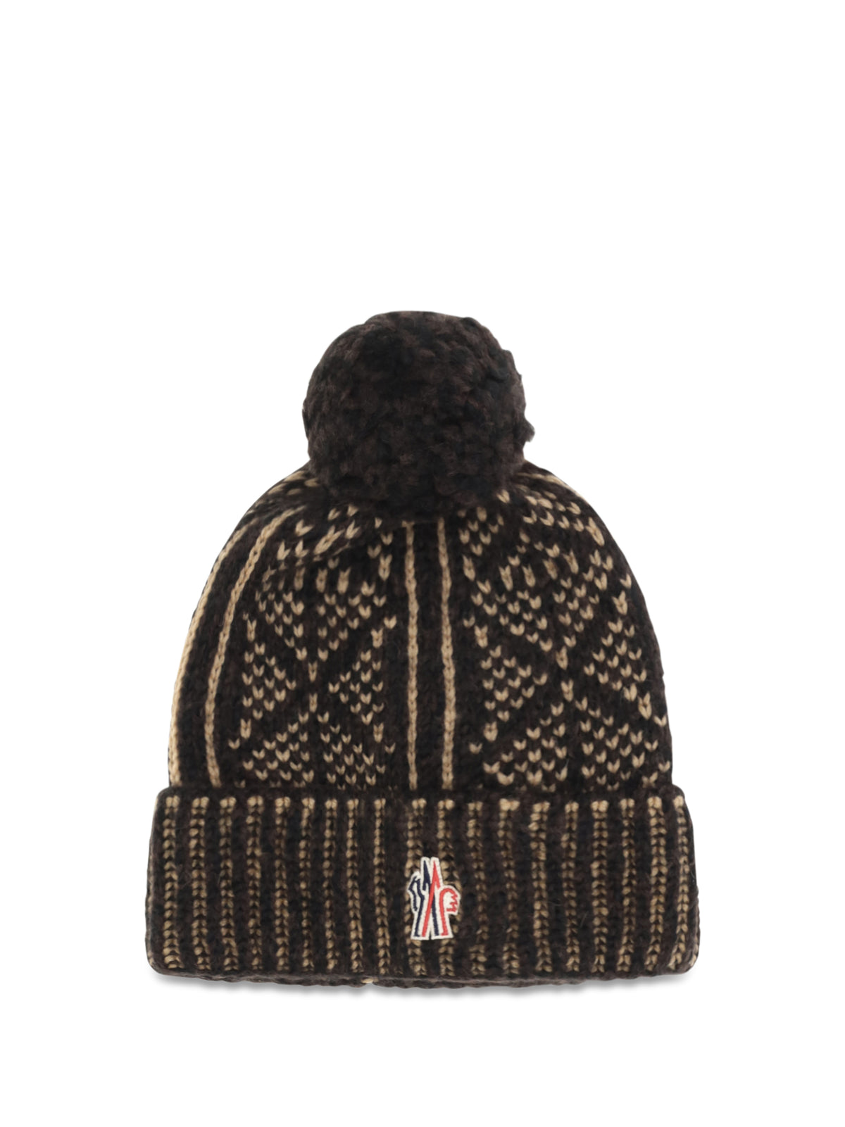 Moncler Grenoble Men Alpaca, Wool And Nylon Blend Beanie With Pom-Pom MONCLER GRENOBLE