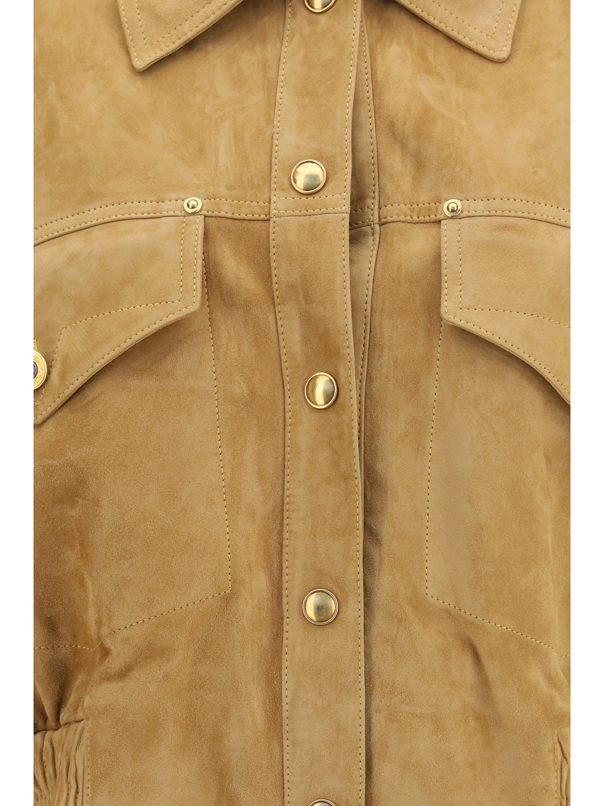 Versace Women Suede Blouson Jacket VERSACE