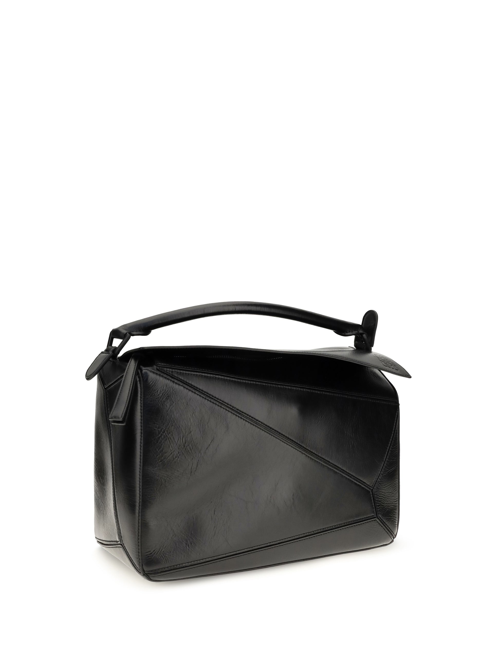 Loewe Men Large Paper-Effect Calfskin Puzzle Handbag LOEWE