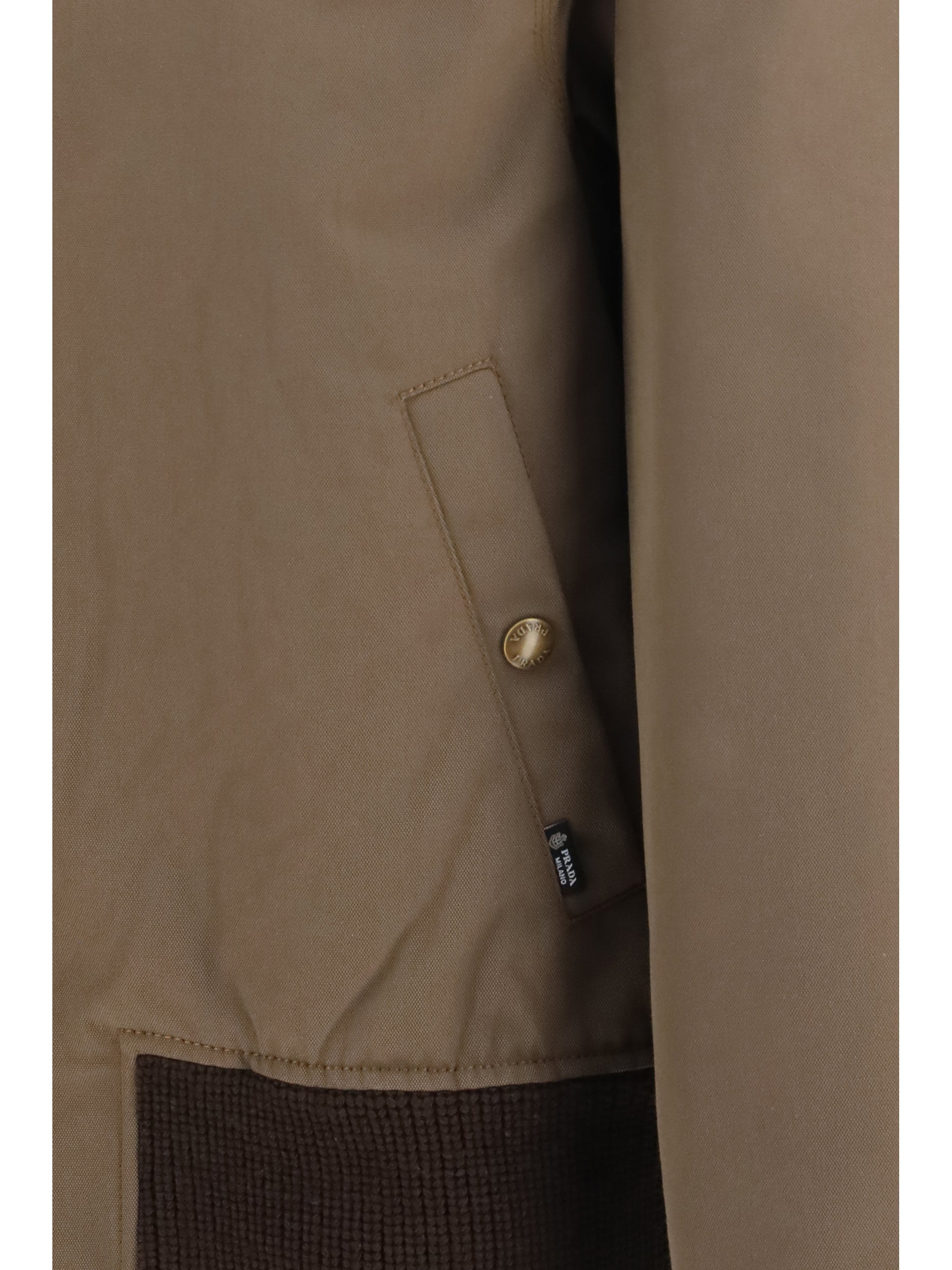 Prada Men Jacket With Corduroy Collar PRADA