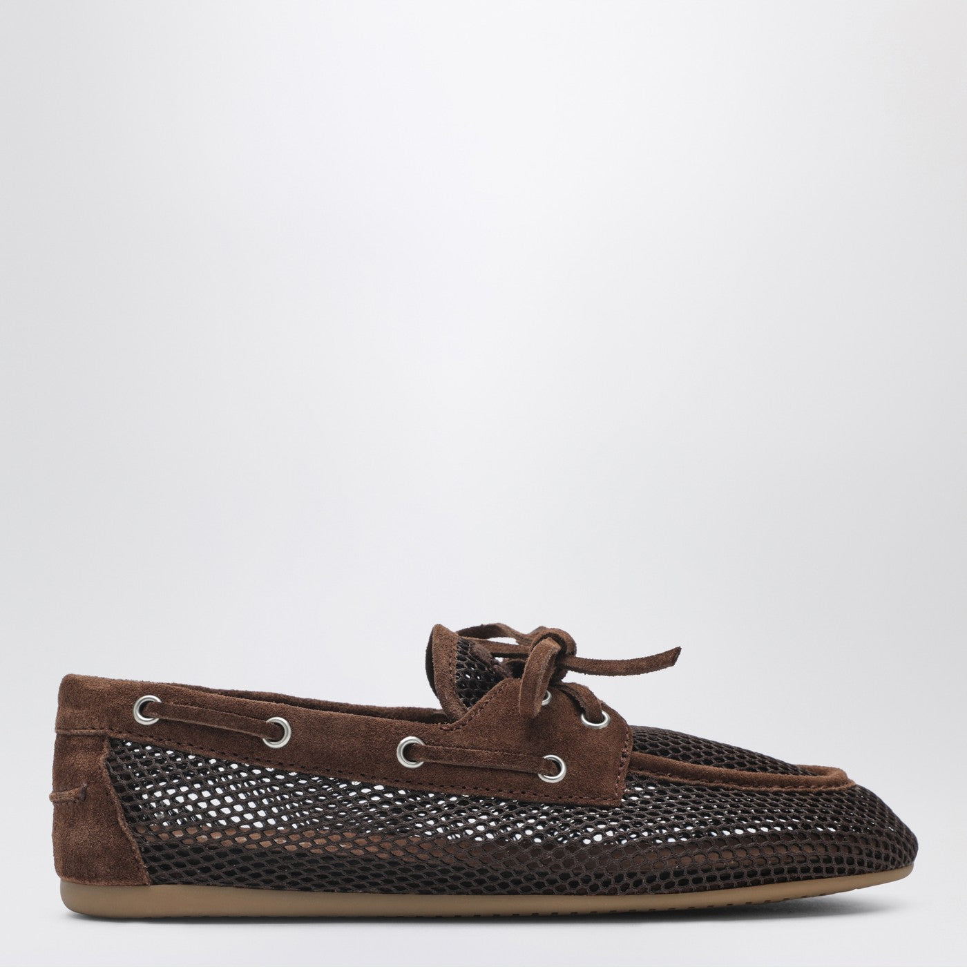 Miu Miu Perforated Cocoa-Colored Loafers Women MIU MIU
