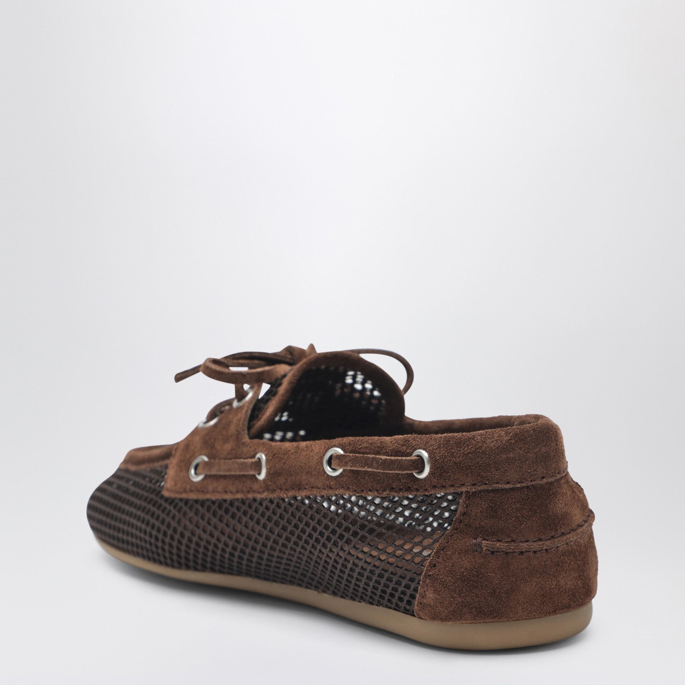 Miu Miu Perforated Cocoa-Colored Loafers Women MIU MIU