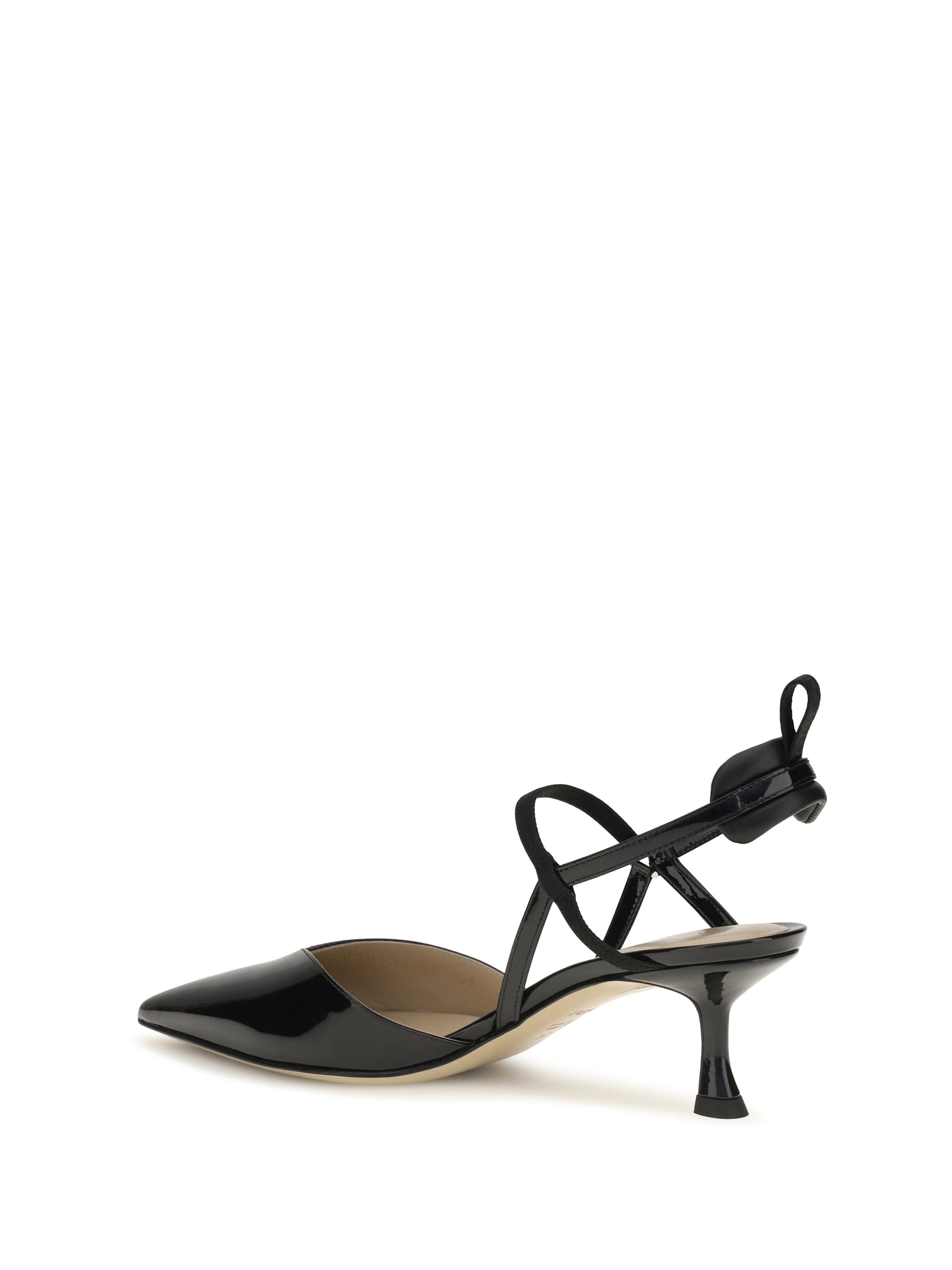 Fendi Women Patent Leather Colibrì Slingback Pumps FENDI