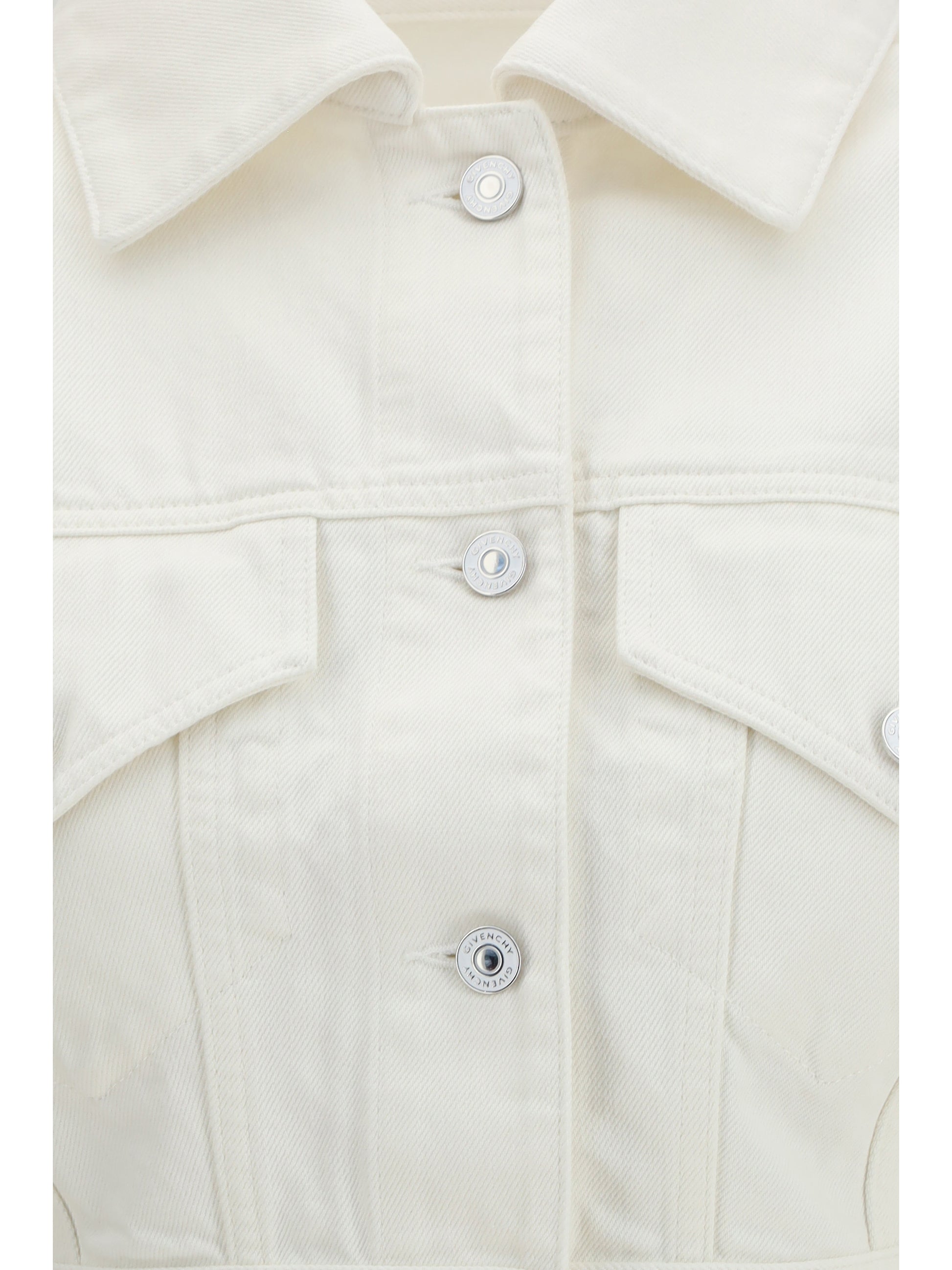 Givenchy Women Cocoon Reversed-Effect Raw Denim Jacket GIVENCHY