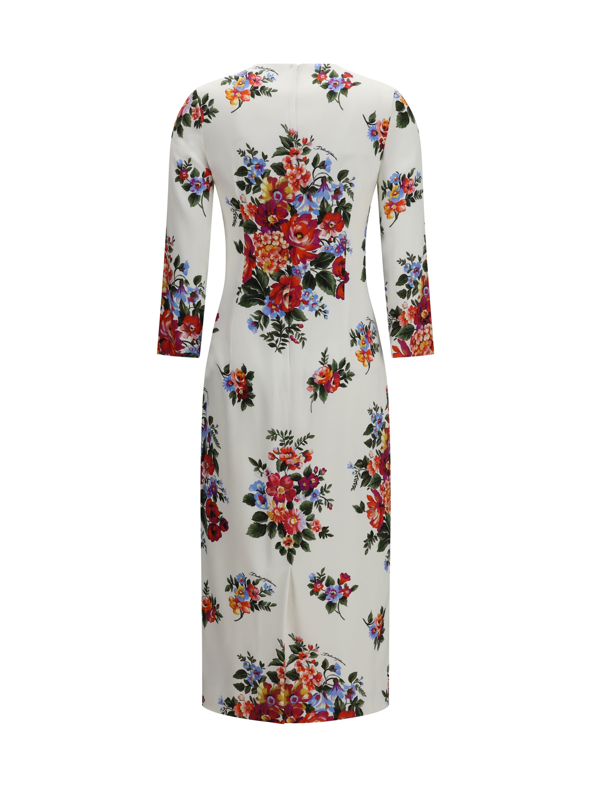Dolce & Gabbana Women Floral Print Stretch Viscose Dress DOLCE & GABBANA