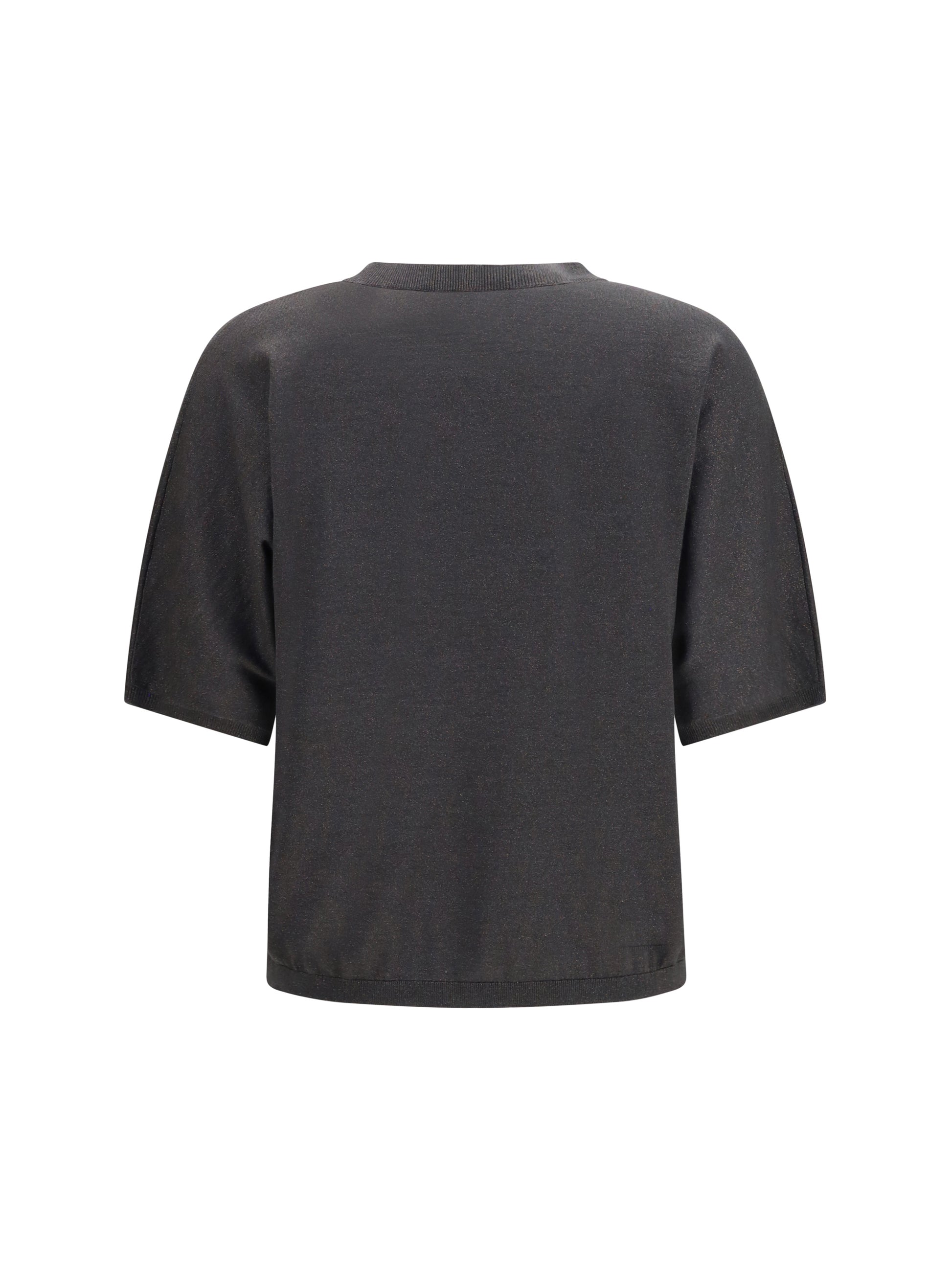 Brunello Cucinelli Women Short-Sleeve Cashmere And Silk Sweater BRUNELLO CUCINELLI