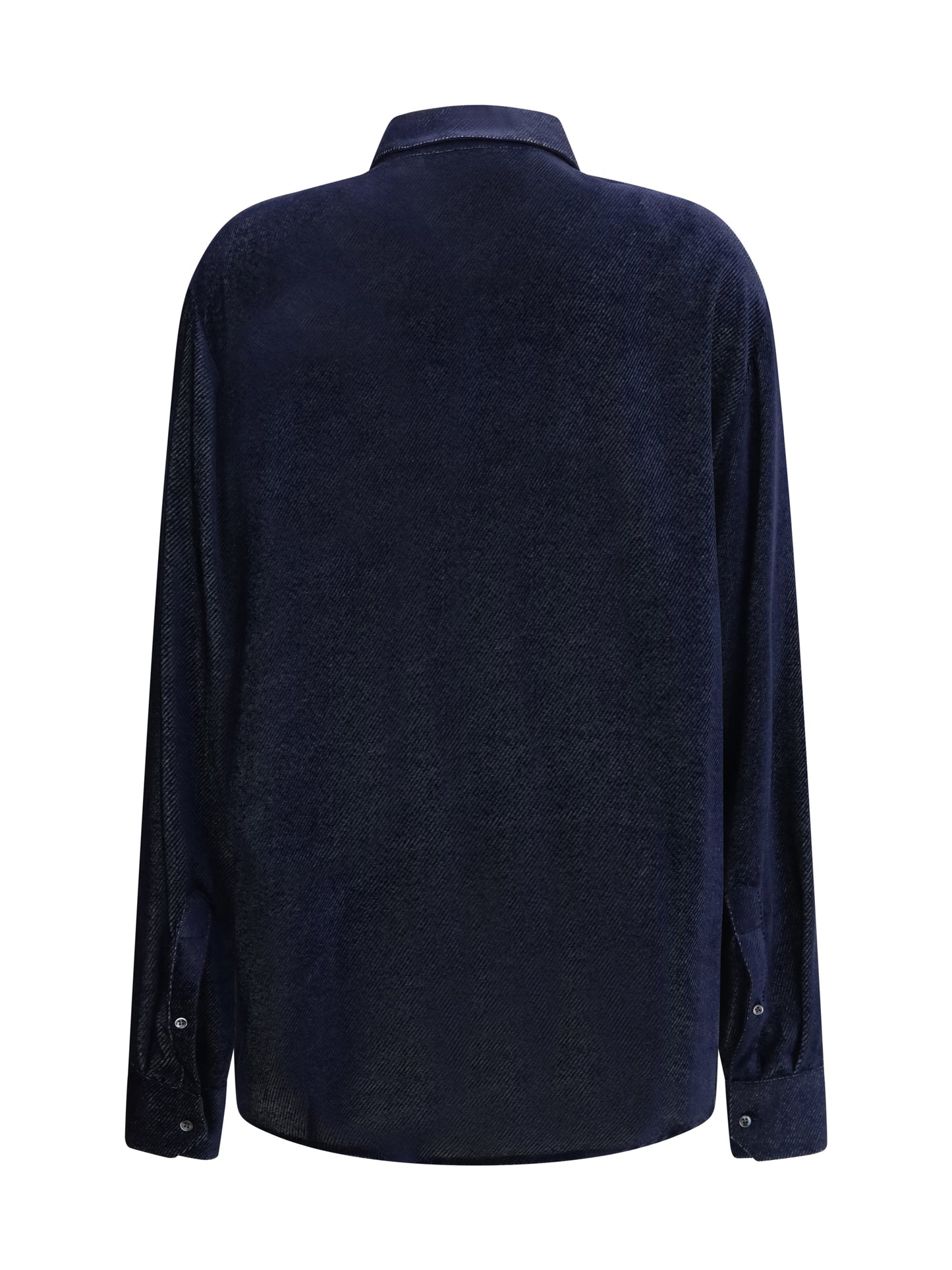 Giorgio Armani Men Silk Blend Devoré Velvet Twill Shirt GIORGIO ARMANI