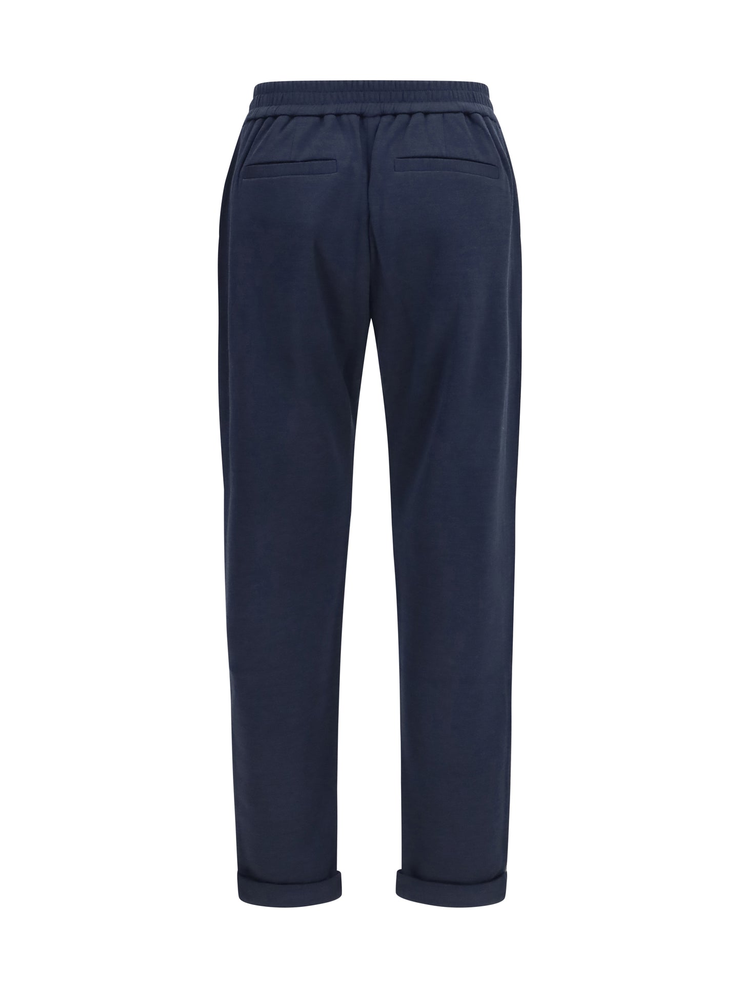 Brunello Cucinelli Women Drawstring Pants In Cotton And Silk Blend BRUNELLO CUCINELLI