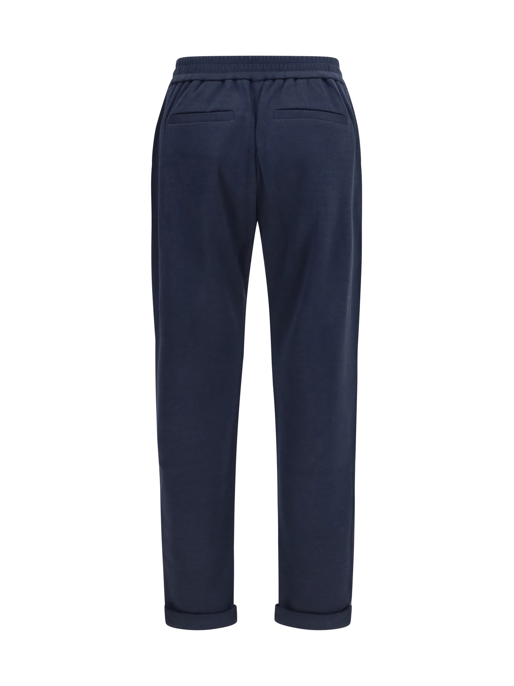Brunello Cucinelli Women Drawstring Pants In Cotton And Silk Blend BRUNELLO CUCINELLI