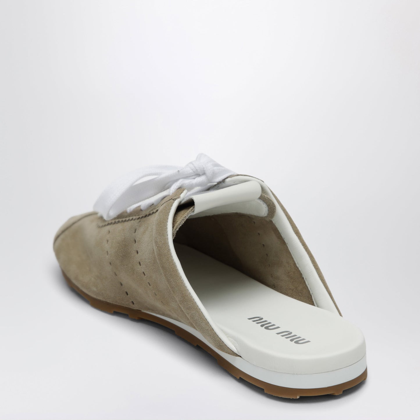 Miu Miu Plume Desert Suede Sabot Women MIU MIU