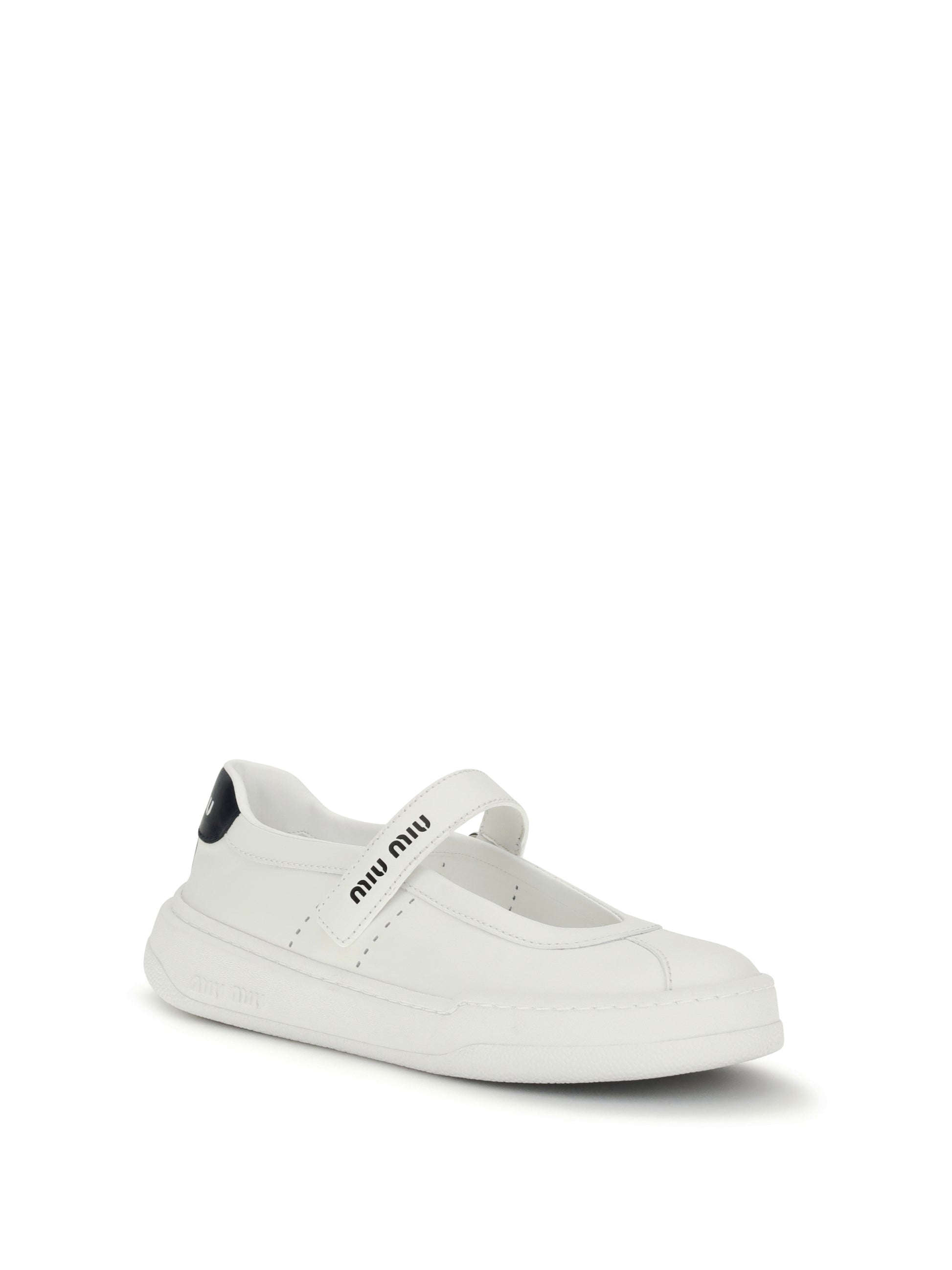 Miu Miu Women Leather Ballerinas Sneakers MIU MIU