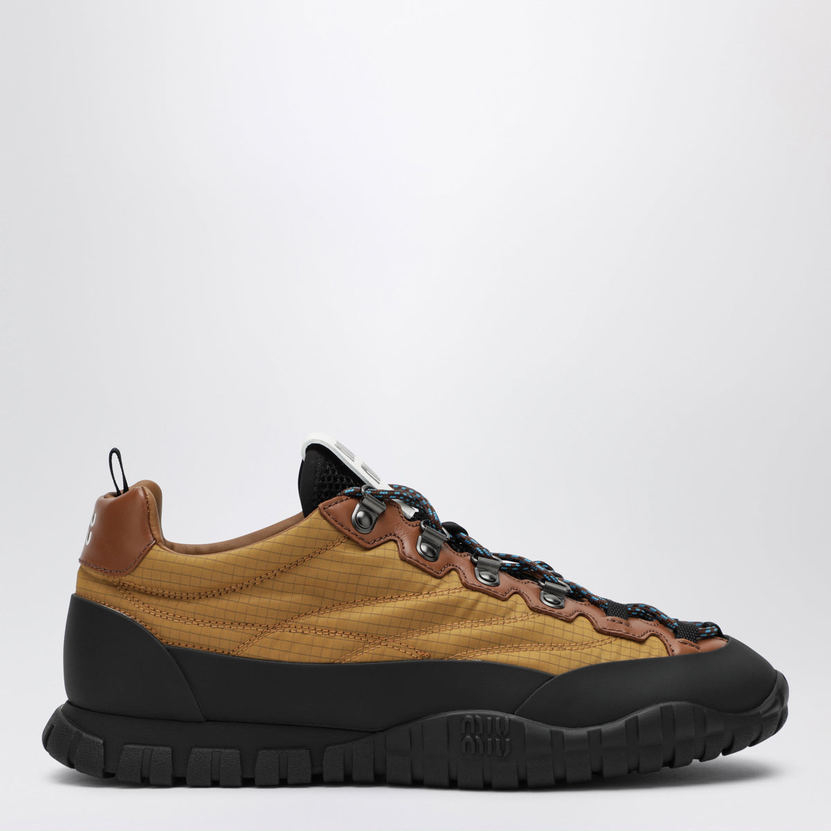 Miu Miu Sneakers In Technical Ripstop Fabric, Mustard Women MIU MIU