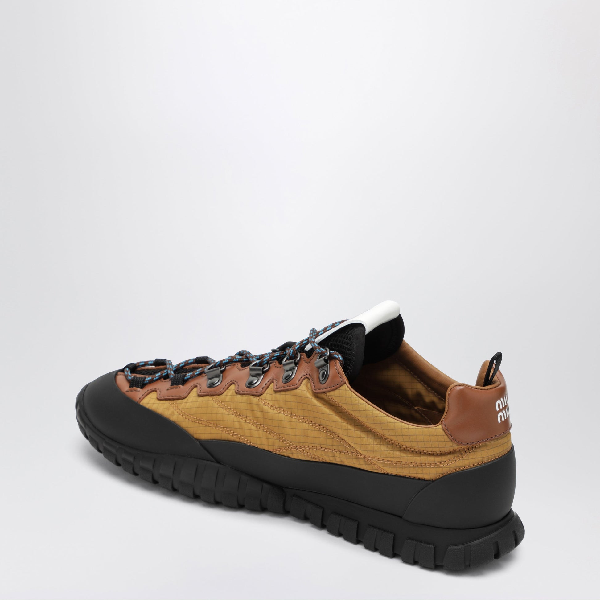 Miu Miu Sneakers In Technical Ripstop Fabric, Mustard Women MIU MIU