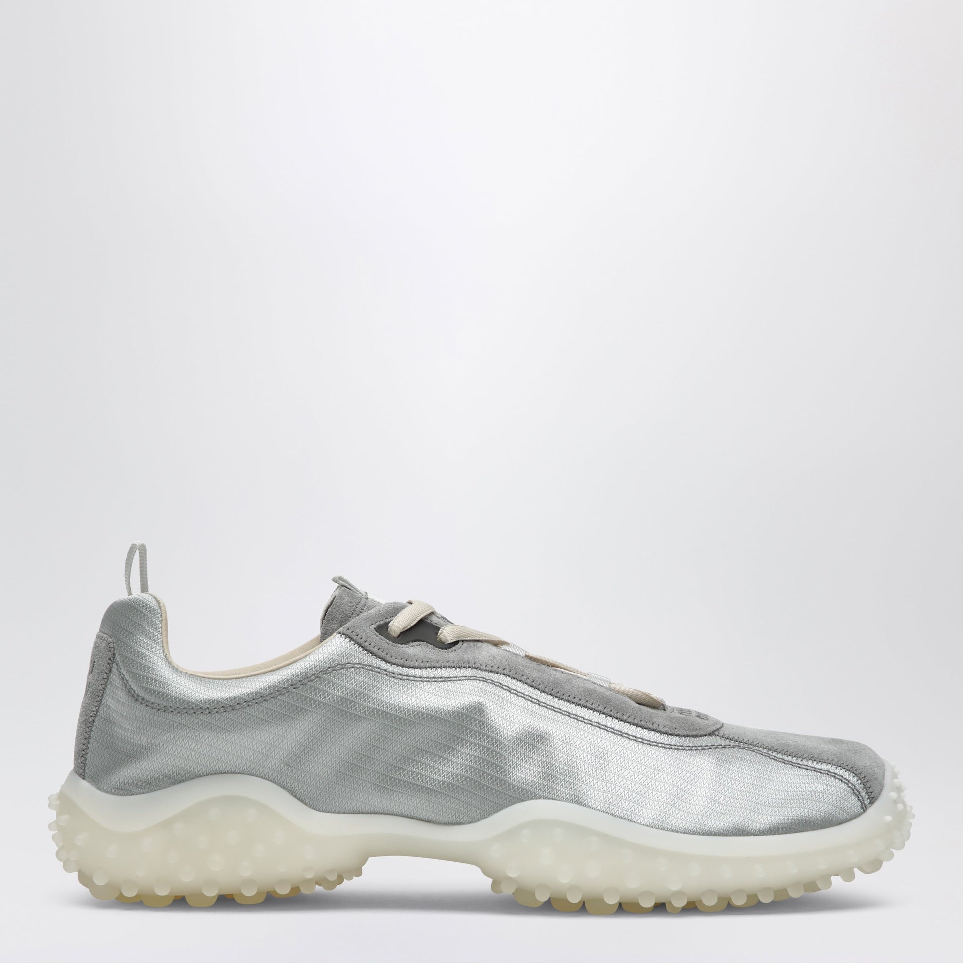 Miu Miu Cloud-Grey Bubble Trainers In Technical Fabric And Suede Women MIU MIU