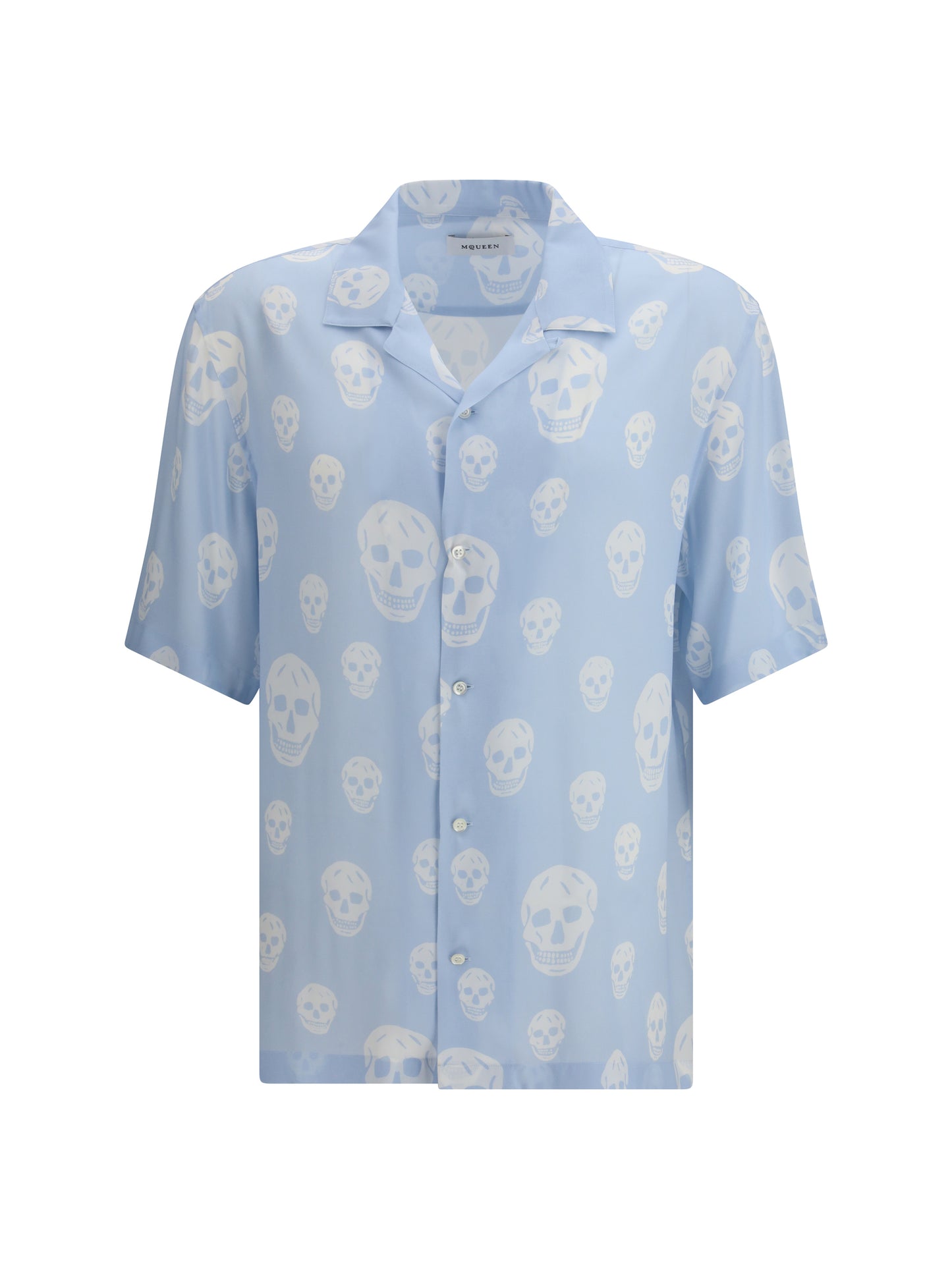Alexander Mcqueen Men Skull-Printed Hawaiian Shirt ALEXANDER MCQUEEN