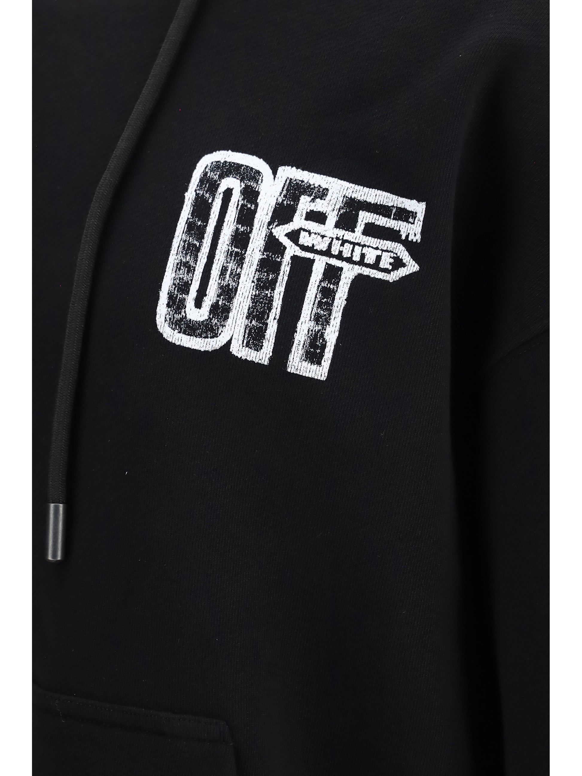 Off-White Men Motion Arrow Hoodie OFF-WHITE