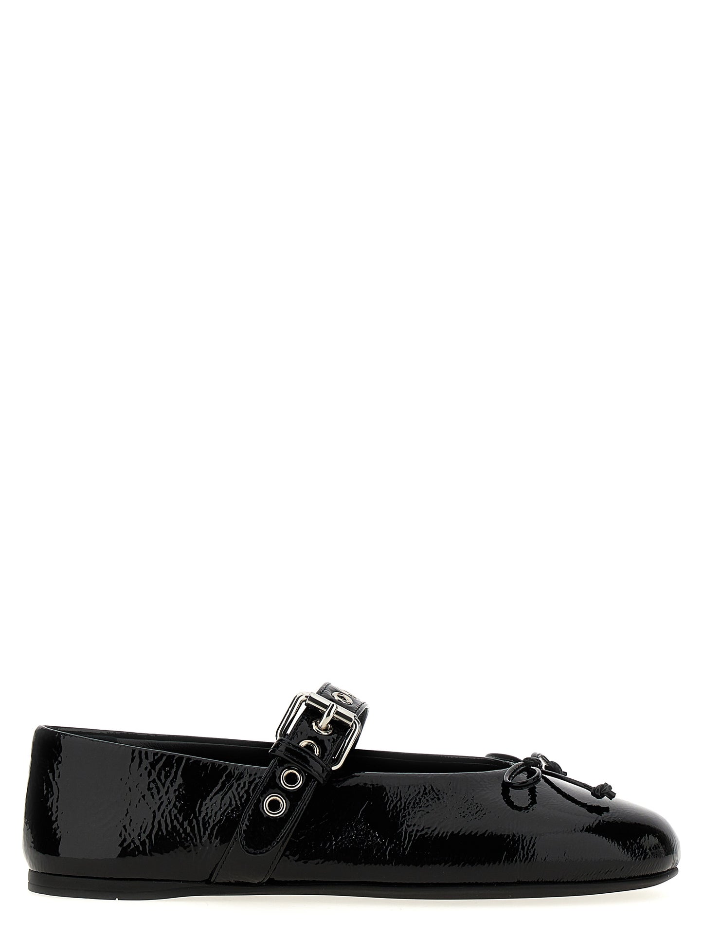 Miu Miu Women Buckle And Bow Ballet Flats MIU MIU