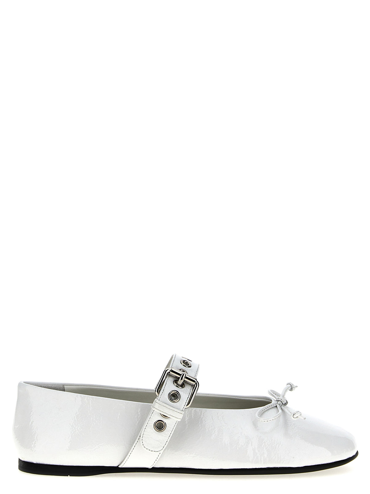 Miu Miu Women Buckle And Bow Ballet Flats MIU MIU