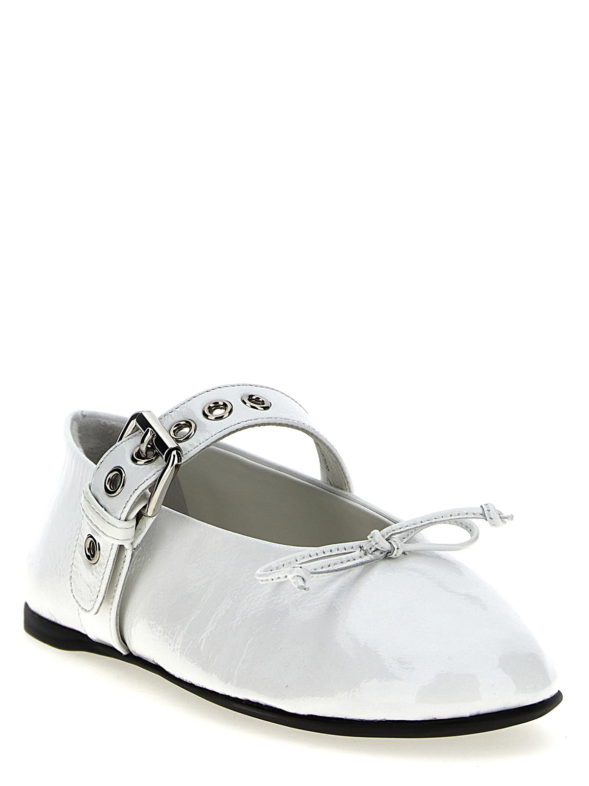 Miu Miu Women Buckle And Bow Ballet Flats MIU MIU