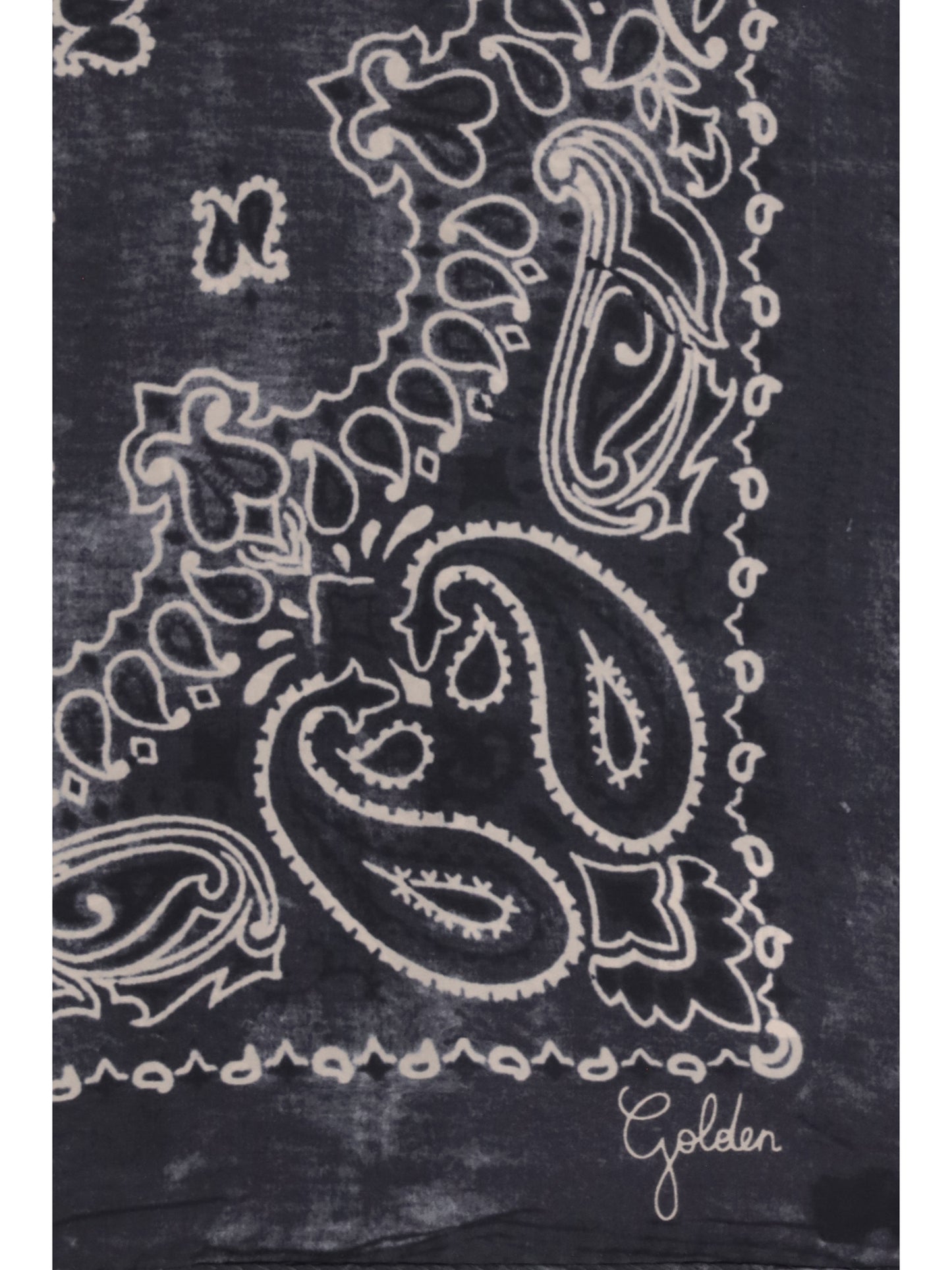 Golden Goose Women Golden Paisley Printed Silk Scarf GOLDEN GOOSE