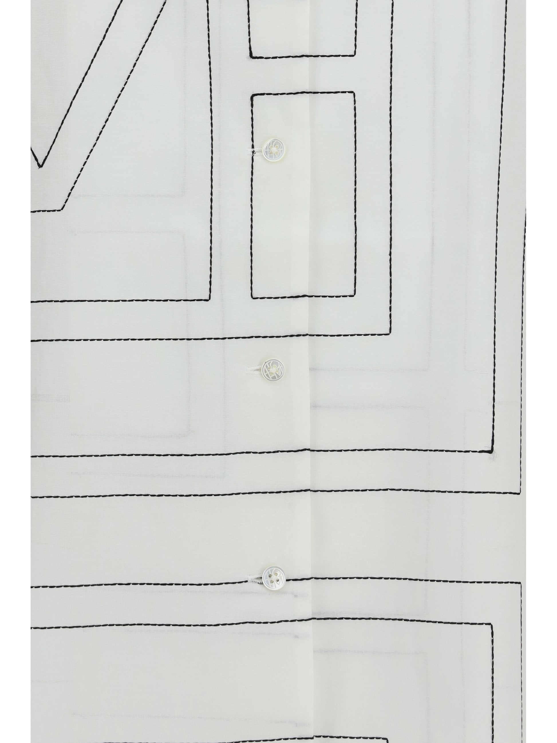 Toteme Women Pj Monogram Cotton Shirt TOTEME