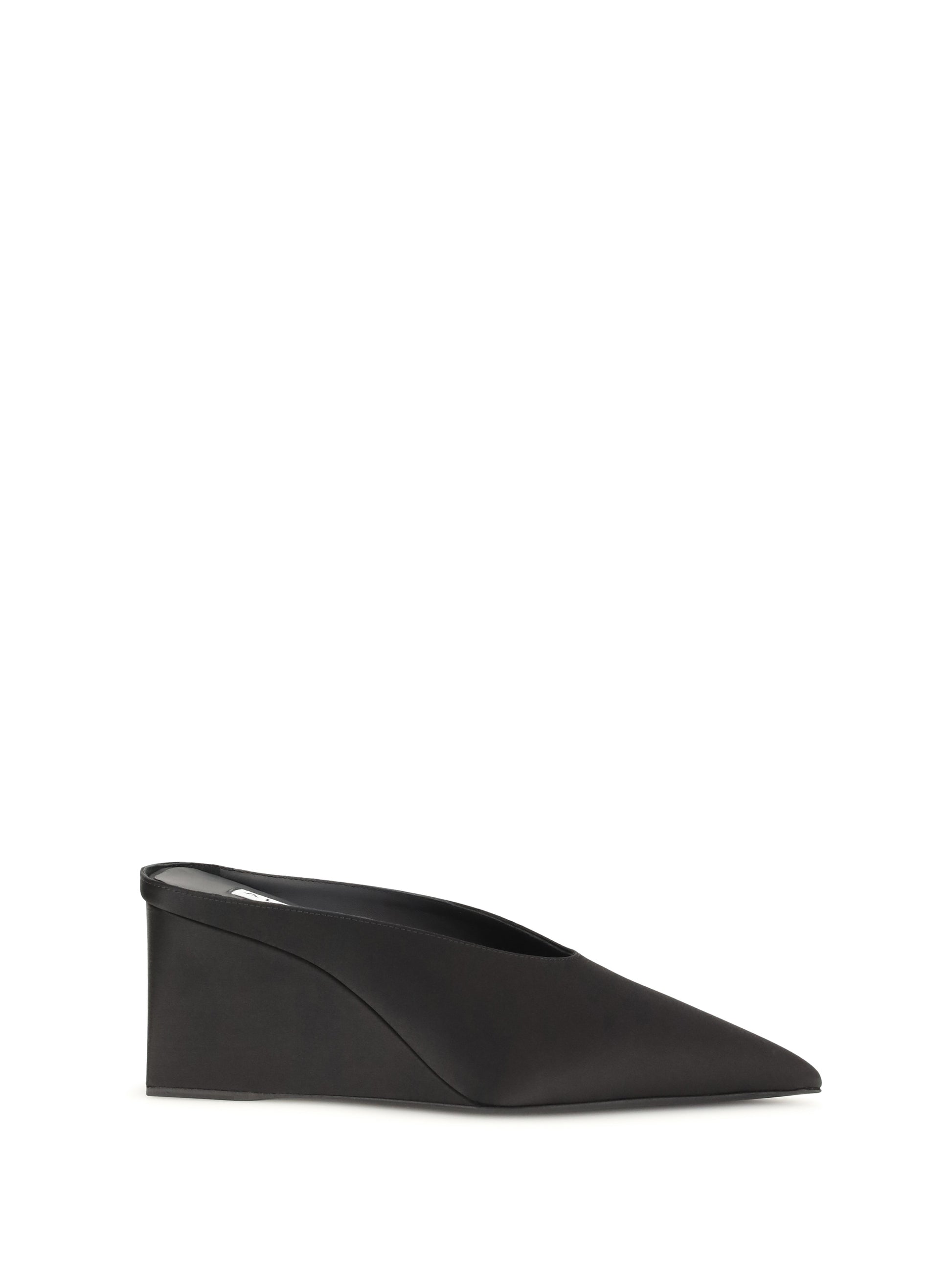 Alaïa Women Satin Wedge Mules ALAIA
