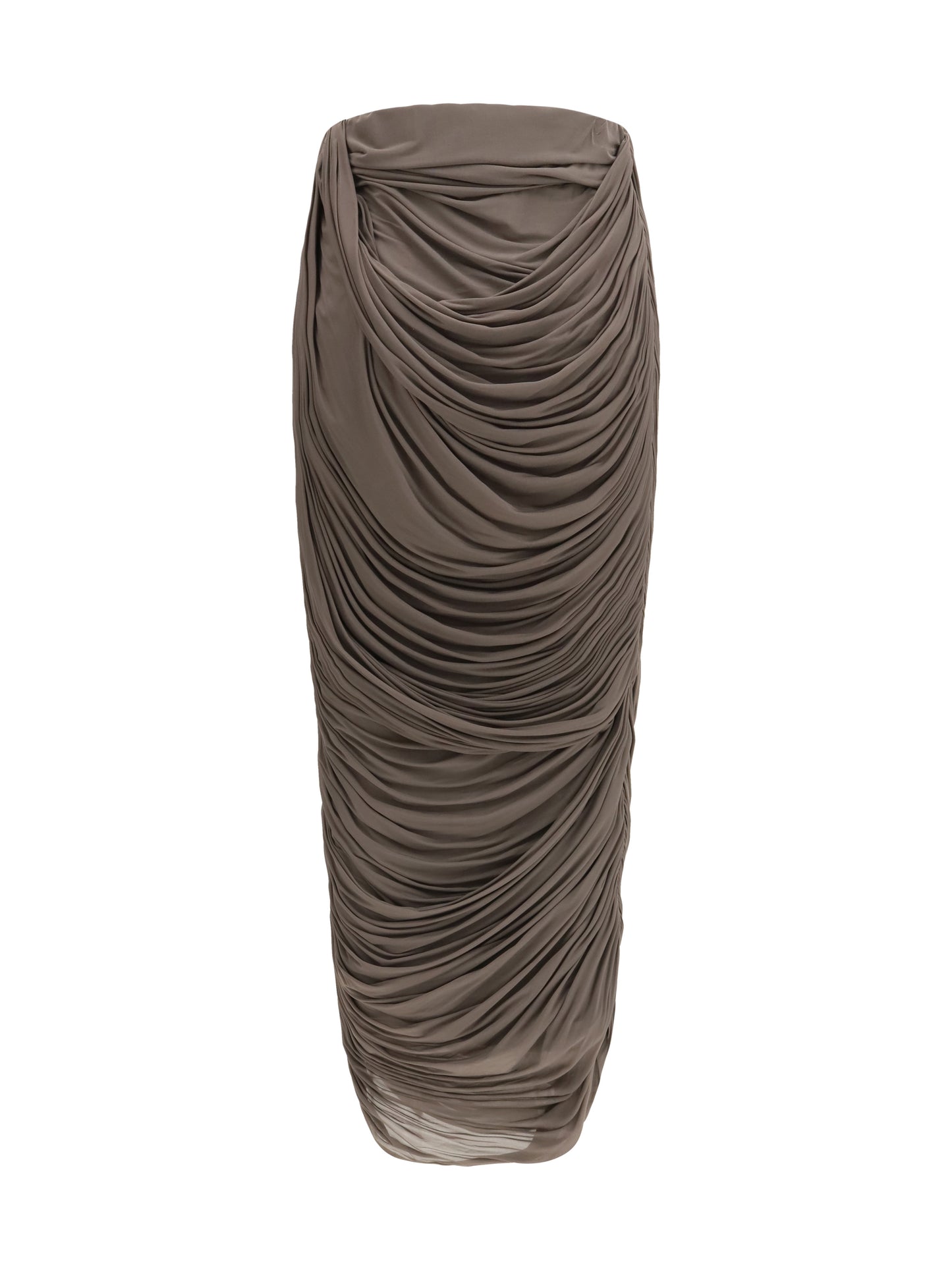 Magda Butrym Women Draped Silk Midi Skirt MAGDA BUTRYM