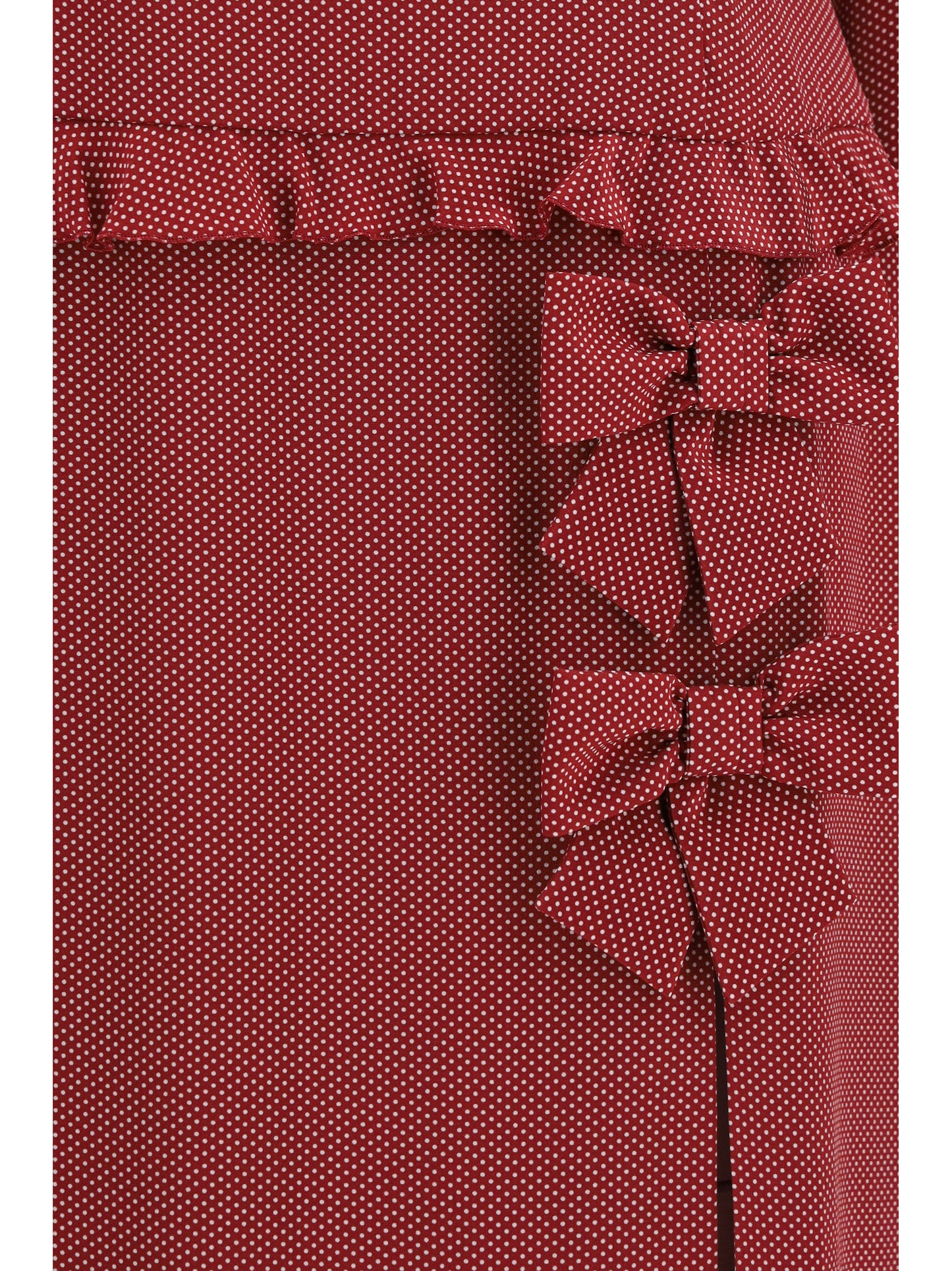 Alessandra Rich Women Silk Polka-Dot Midi Dress With Appliqué Bows ALESSANDRA RICH