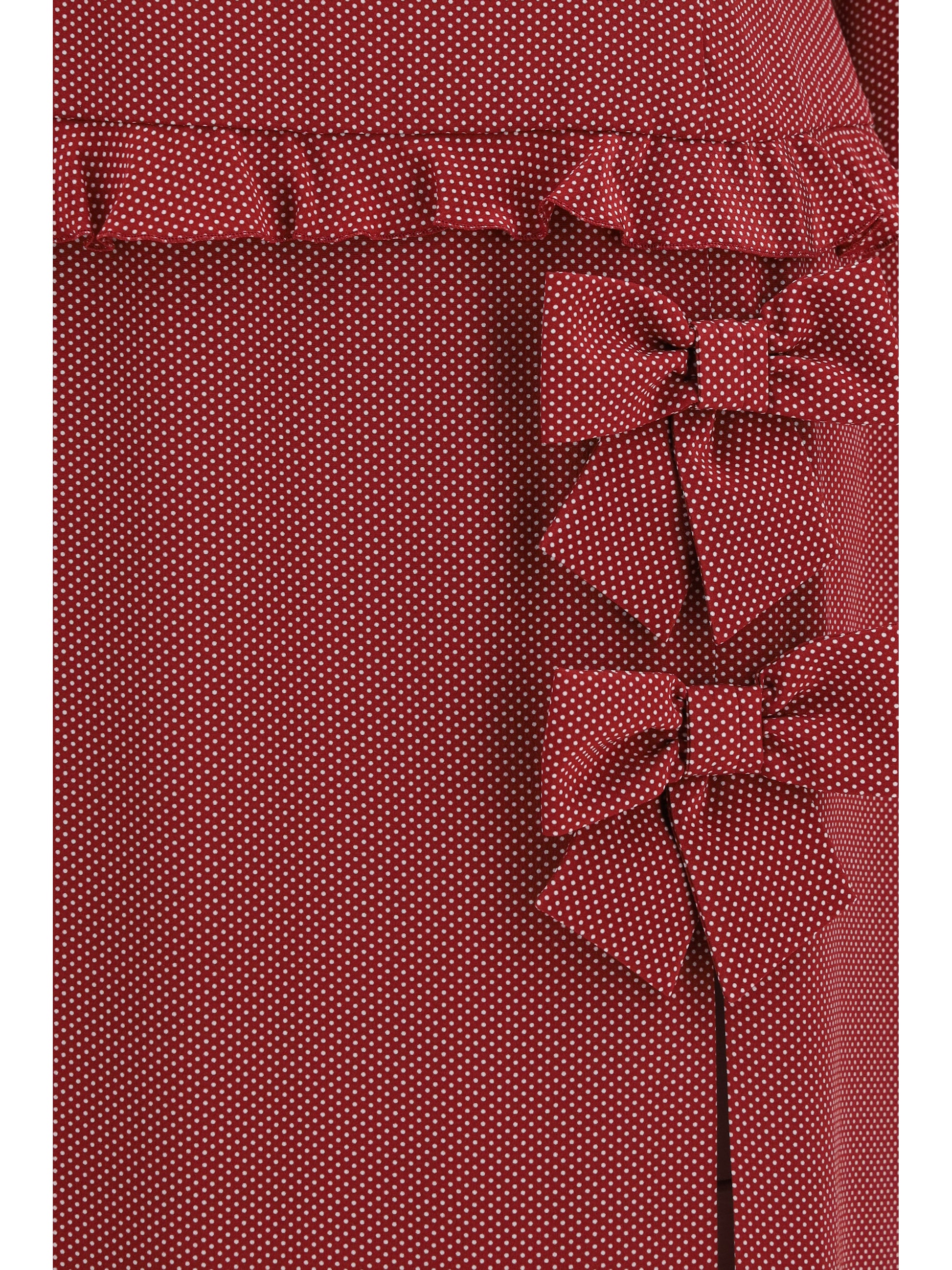 Alessandra Rich Women Silk Polka-Dot Midi Dress With Appliqué Bows ALESSANDRA RICH