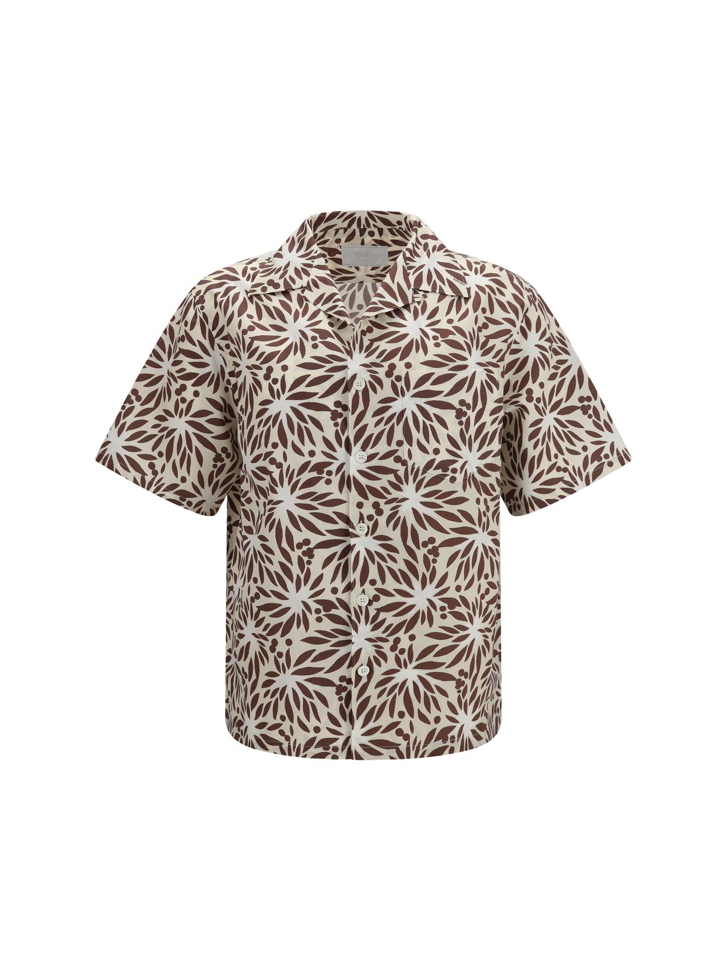 Prada Men Printed Cotton Bowling Shirt PRADA