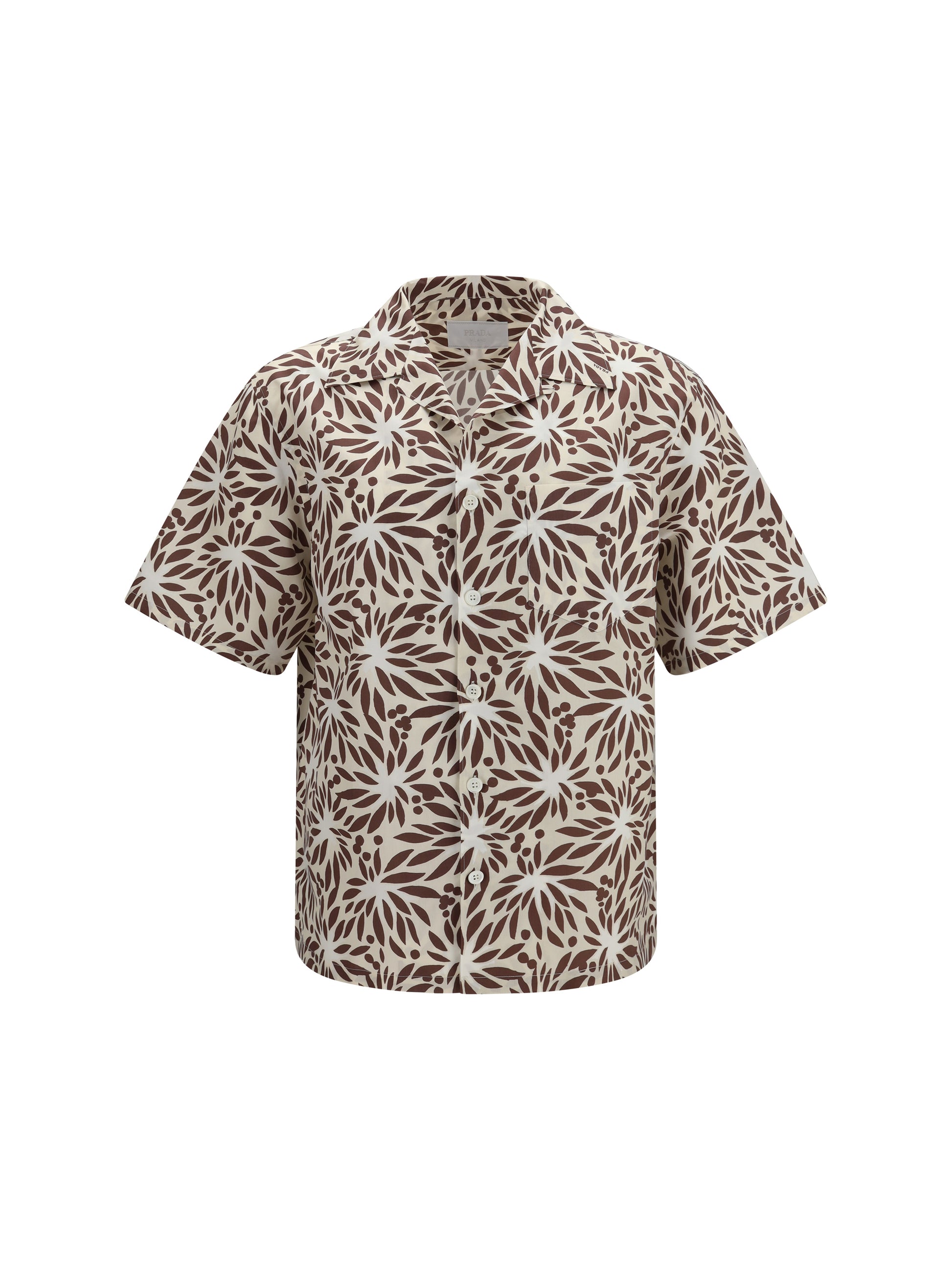 Prada Men Printed Cotton Bowling Shirt PRADA