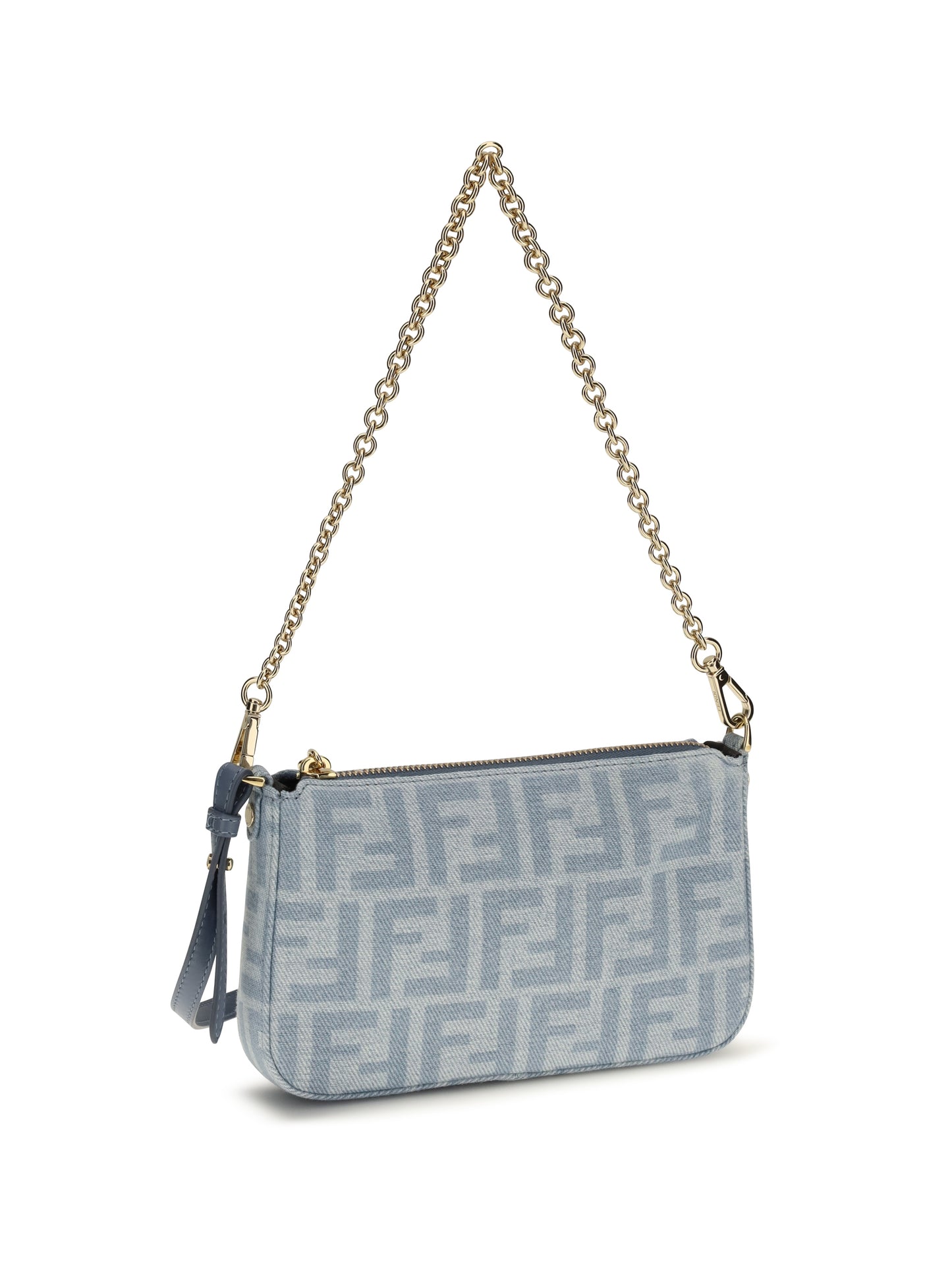 Fendi Women Denim Baguette Clutch FENDI