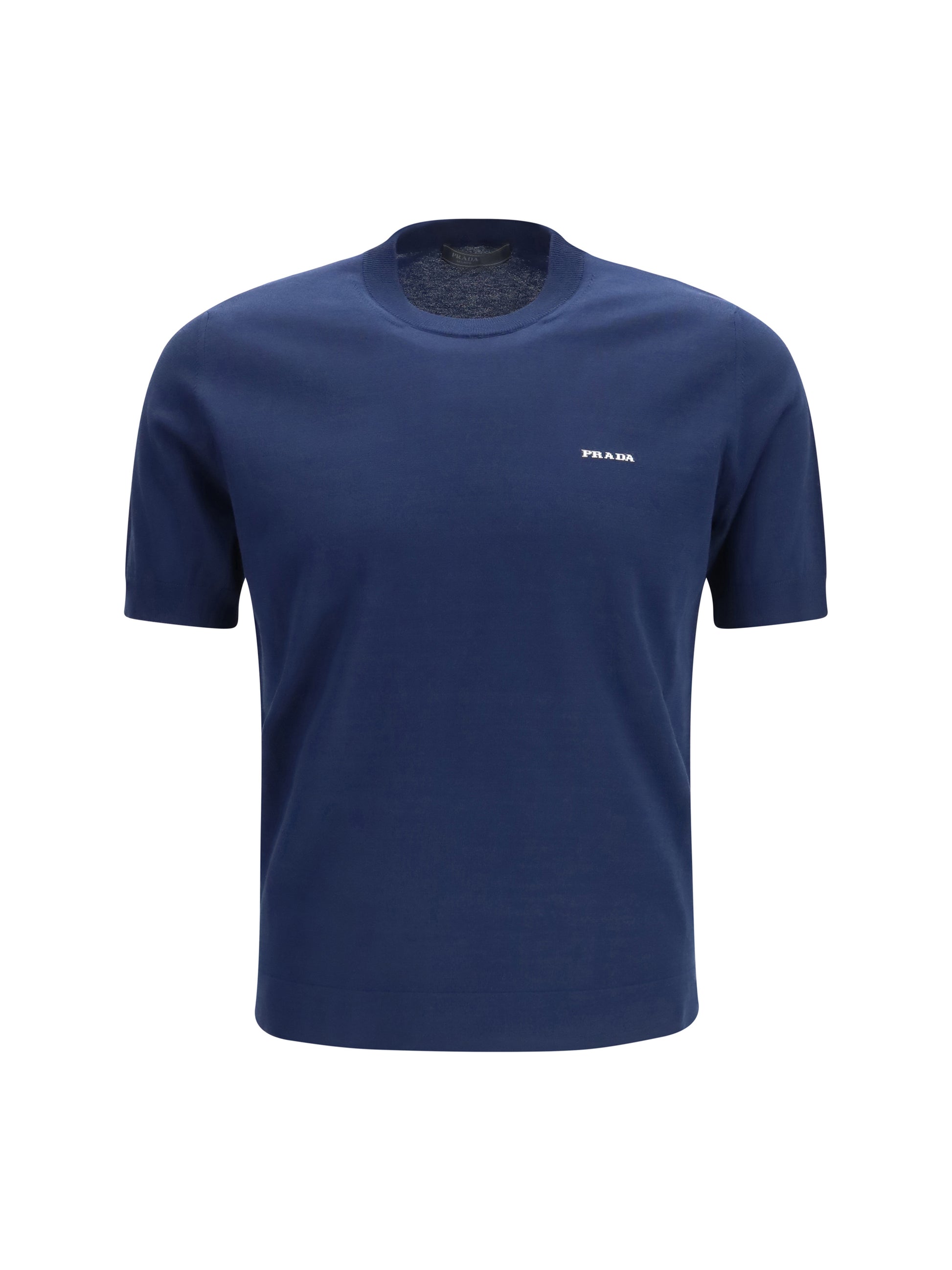 Prada Men C-Neck Knit In Cotton PRADA