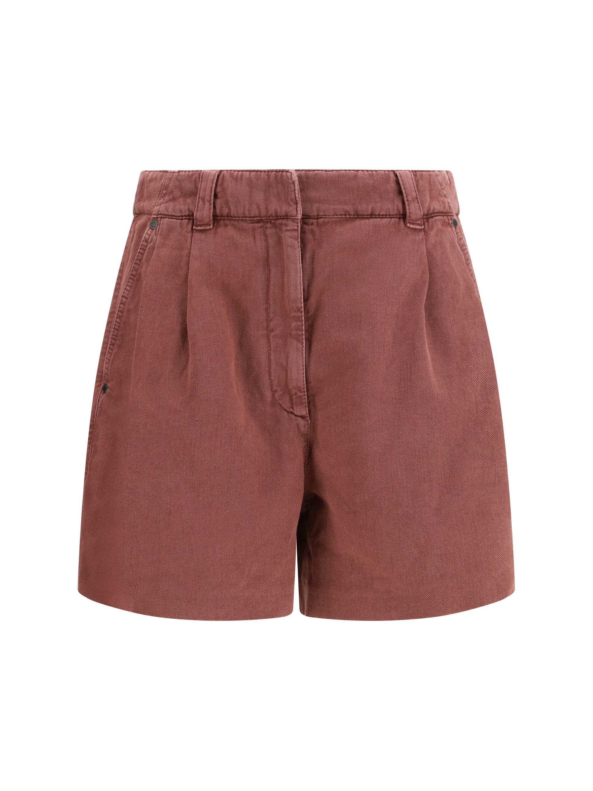 Brunello Cucinelli Women Linen Shorts BRUNELLO CUCINELLI