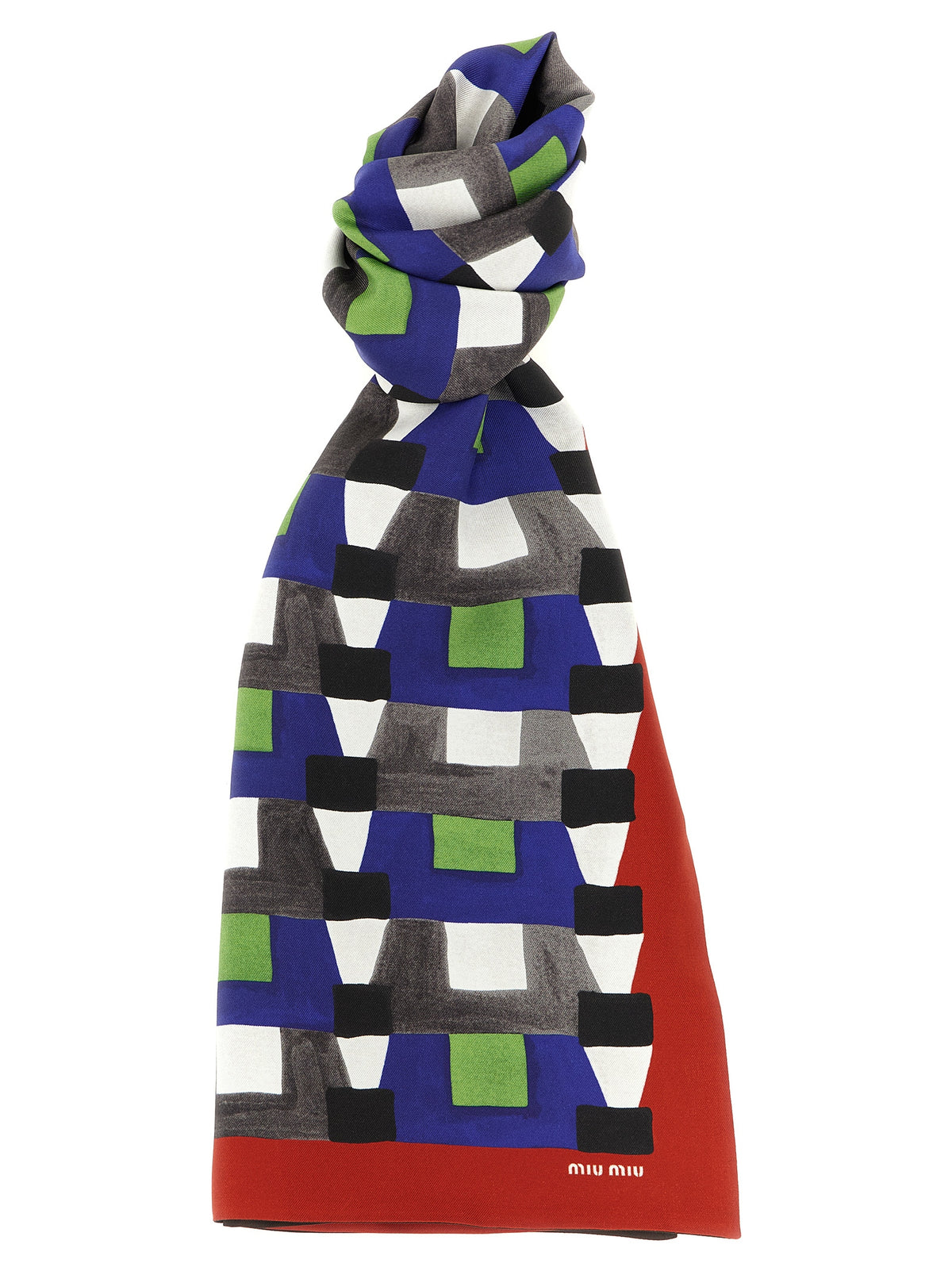 Miu Miu Women Medium Silk Scarf MIU MIU