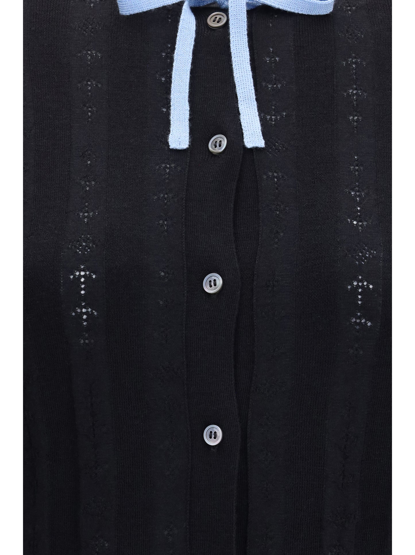 Marni Women Wool And Silk Cardigan With Bow MARNI