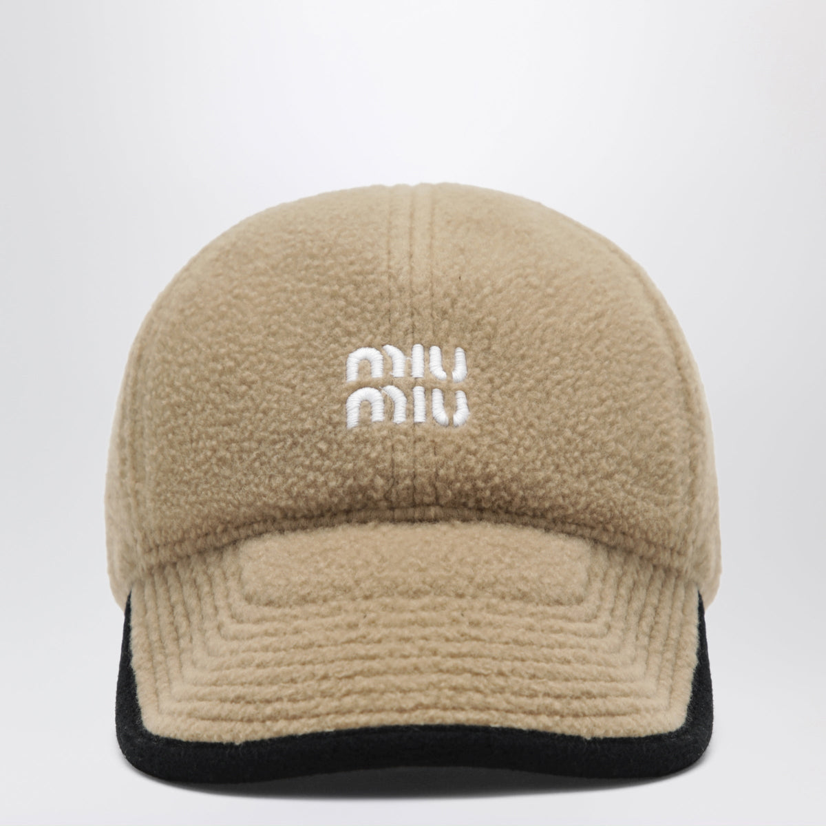 Miu Miu Camel Fleece Baseball Hat Women MIU MIU