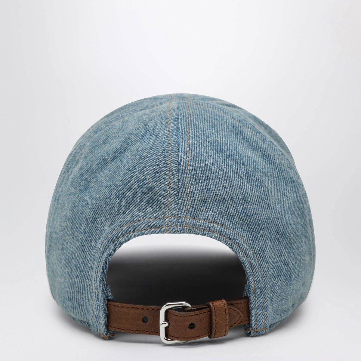 Miu Miu Light Blue Denim Cap Women MIU MIU