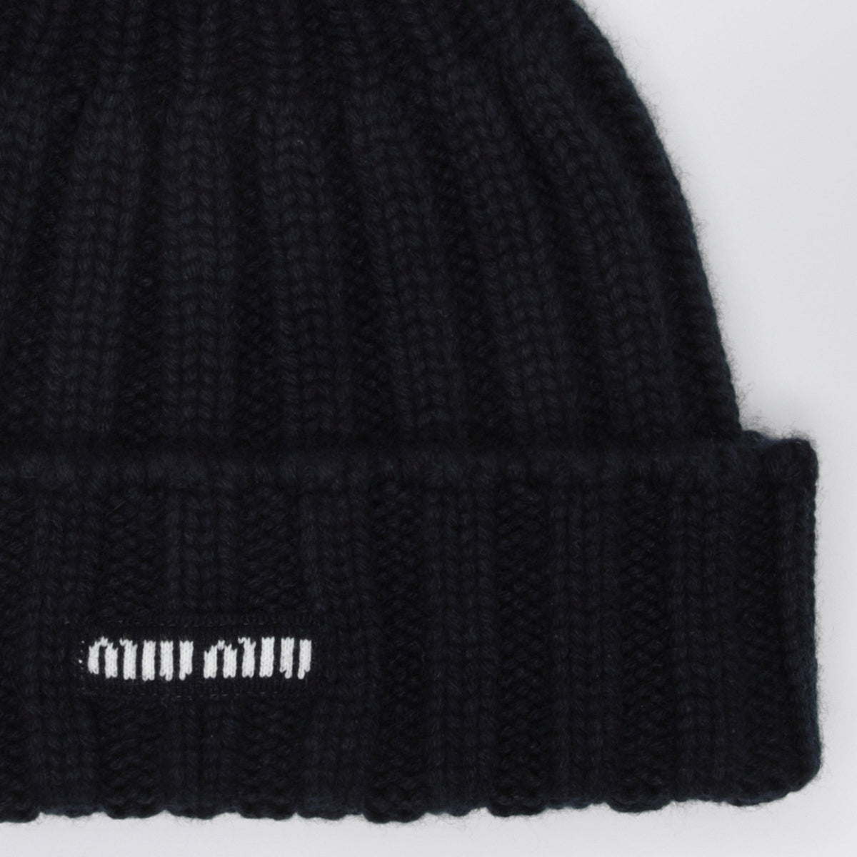 Miu Miu Blue/Amaranth Beanie In Cashmere Women MIU MIU