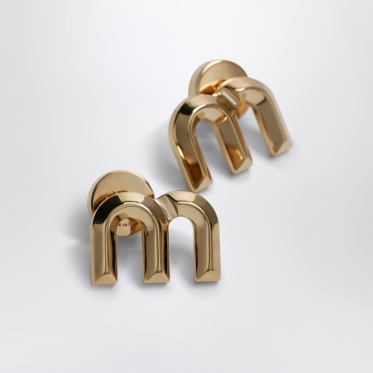 Miu Miu Gold Brass Earrings Women MIU MIU