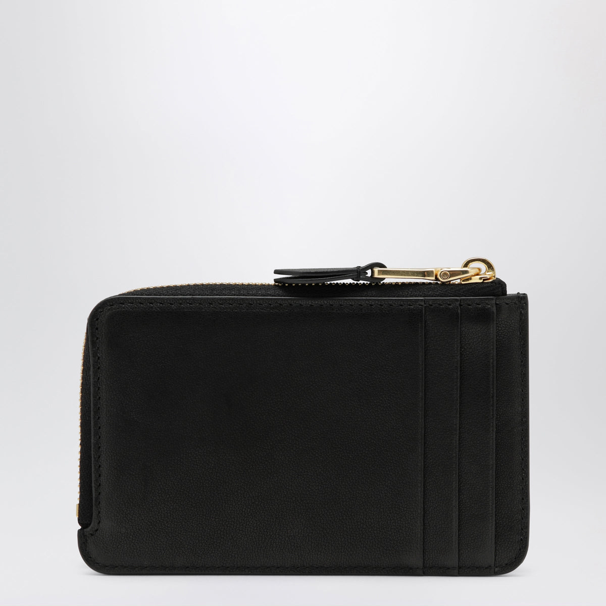 Miu Miu Black Zip Card Holder In Leather Women MIU MIU