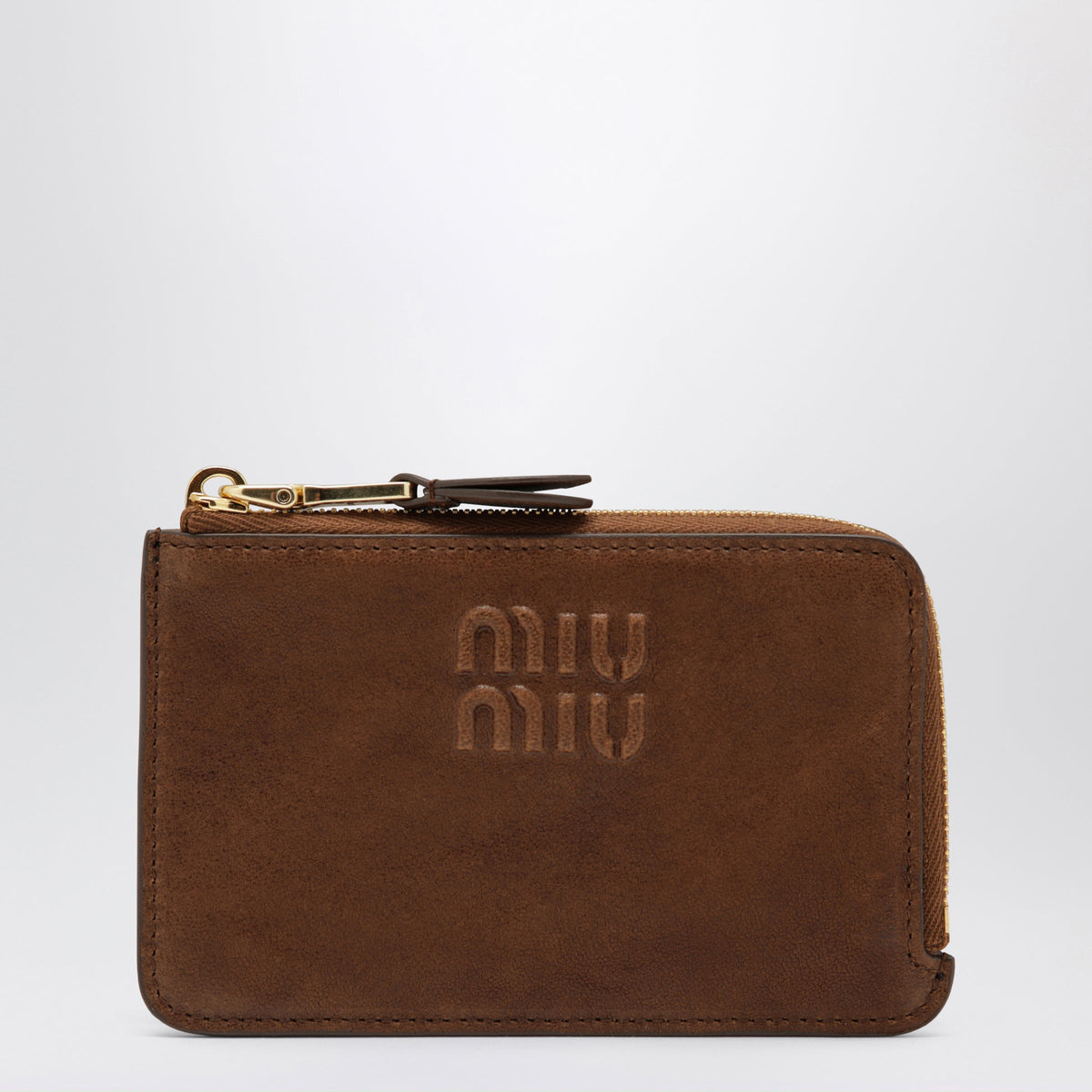 Miu Miu Rovere Zip Card Holder In Leather Women MIU MIU