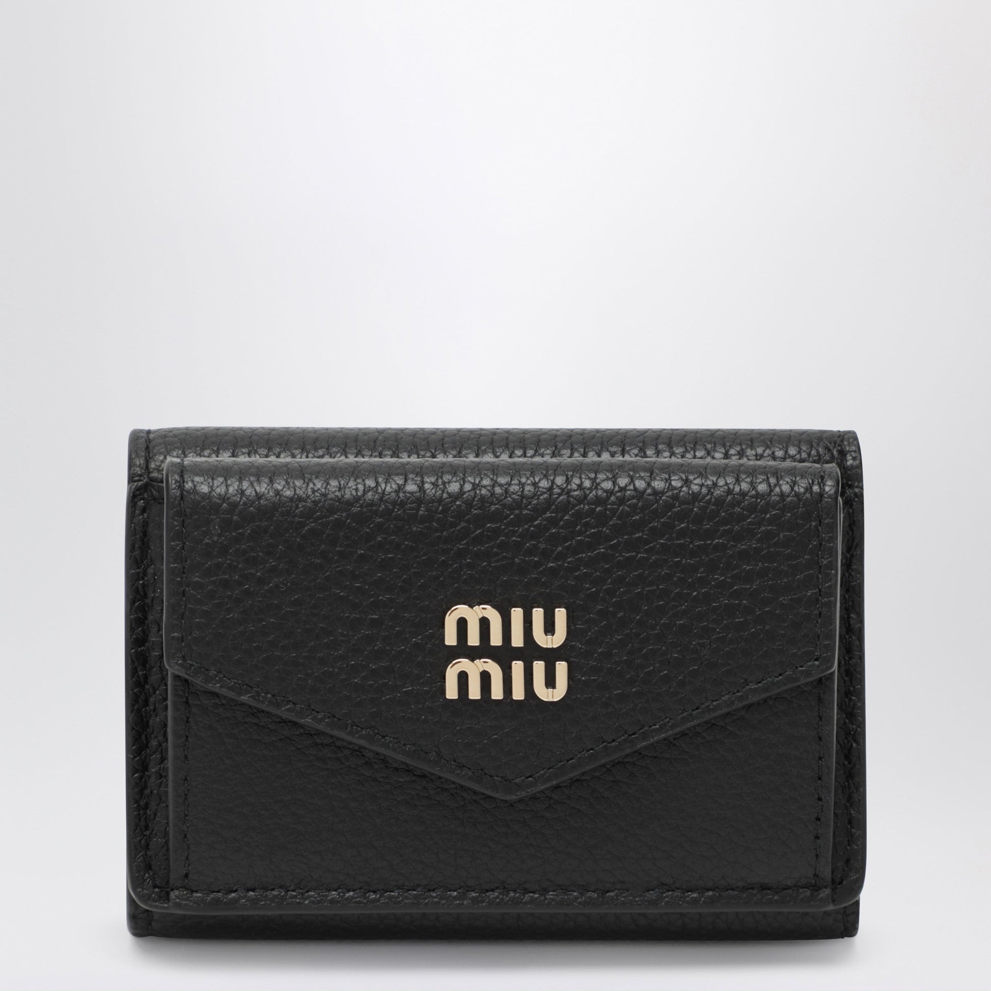 Miu Miu Small Black Leather Wallet Women MIU MIU