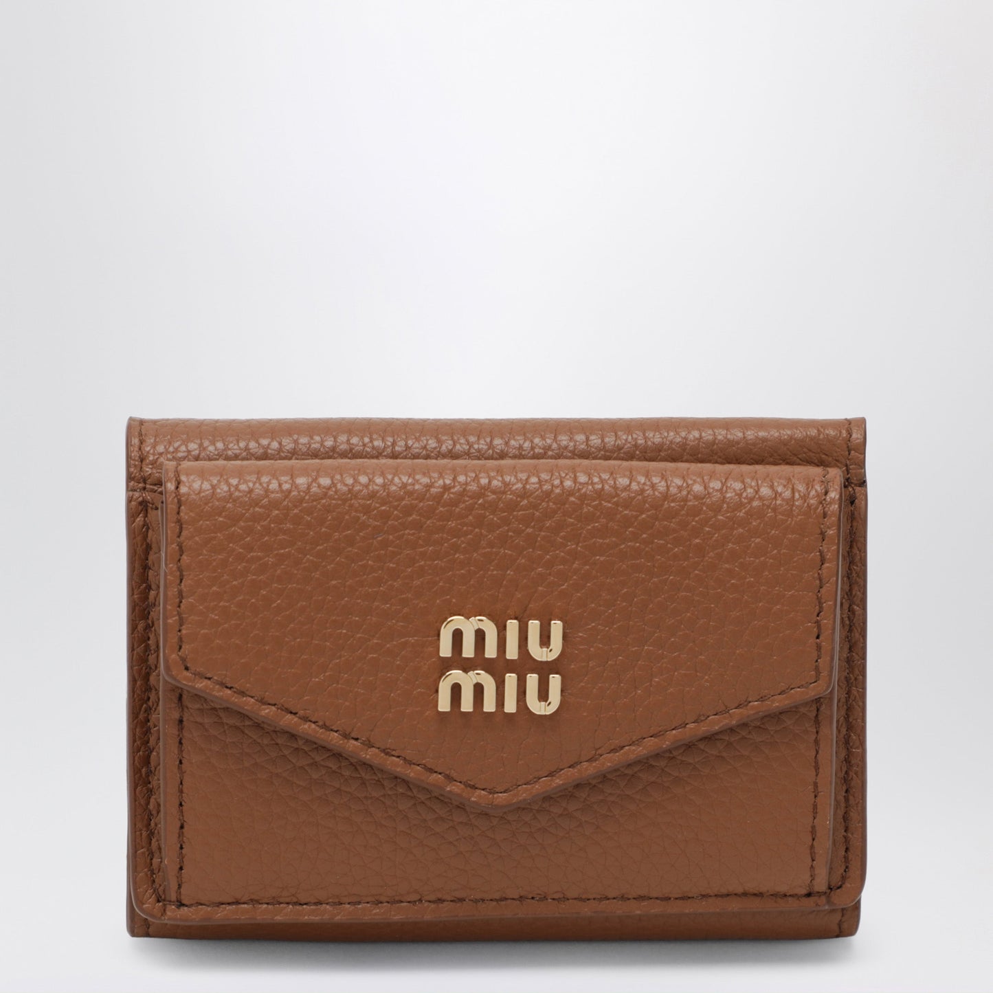 Miu Miu Small Cognac Leather Wallet Women MIU MIU
